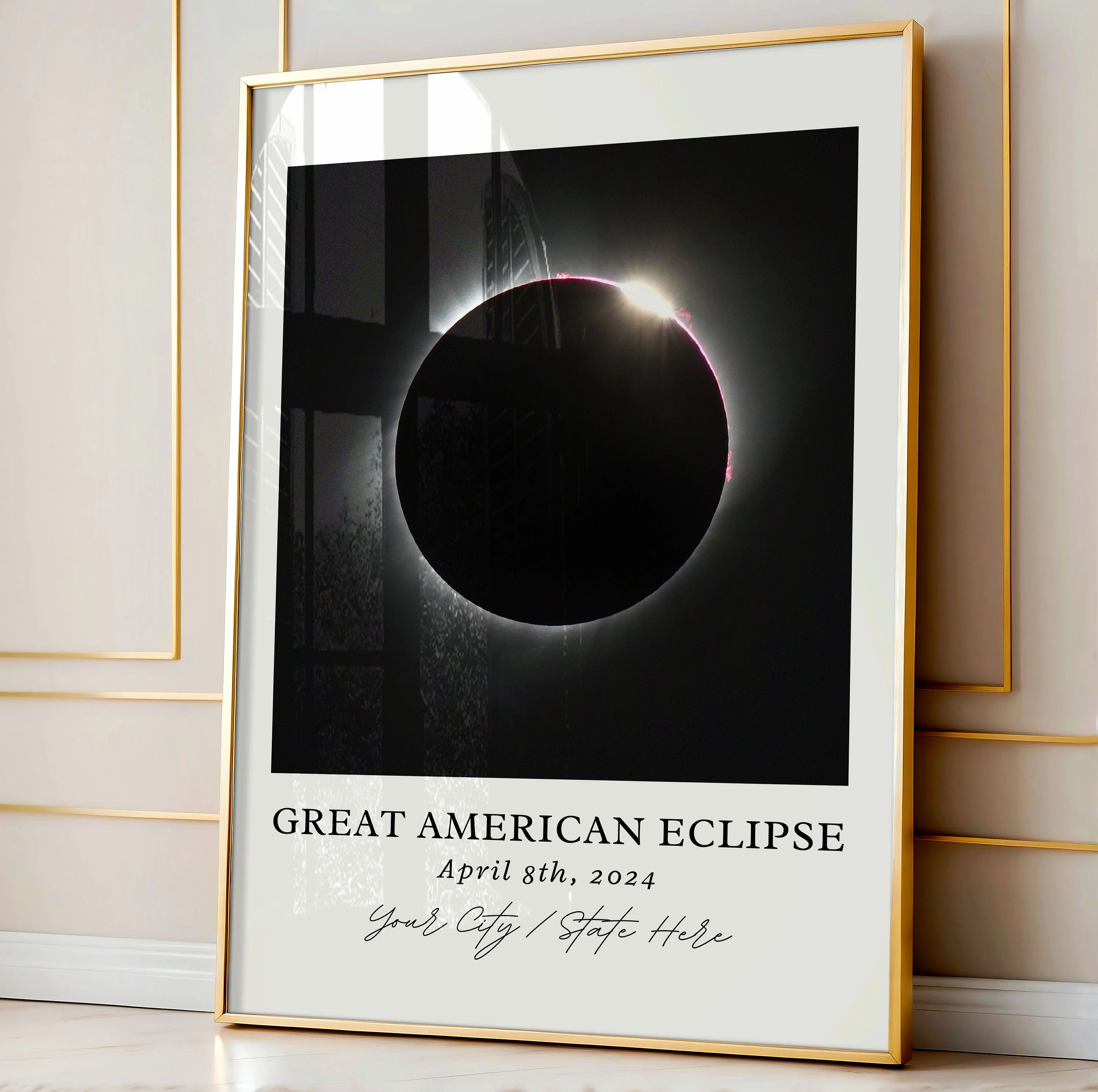 Eclipse, 2024 – Watercolor Art Print - Image 2