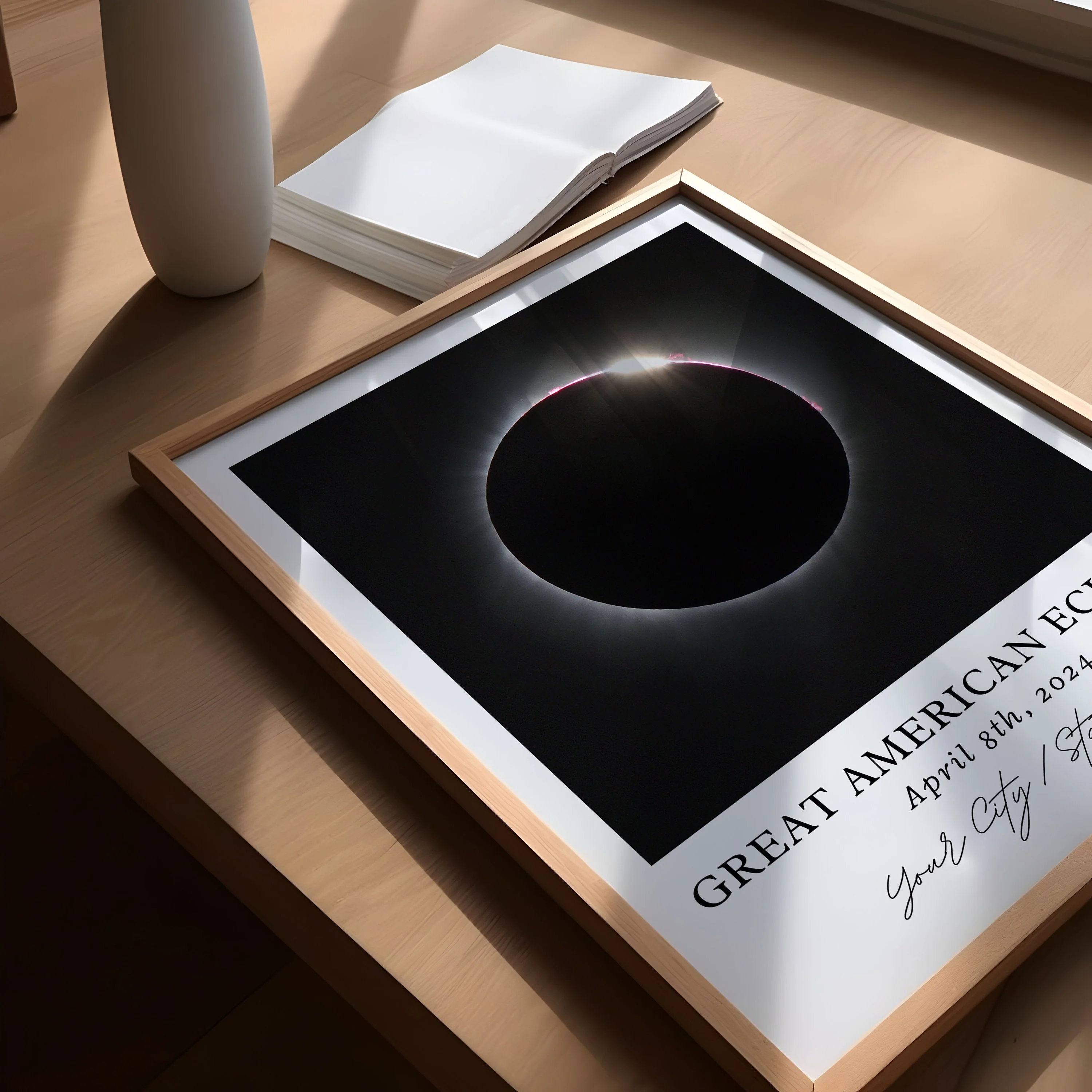 Eclipse, 2024 – Watercolor Art Print - Image 5