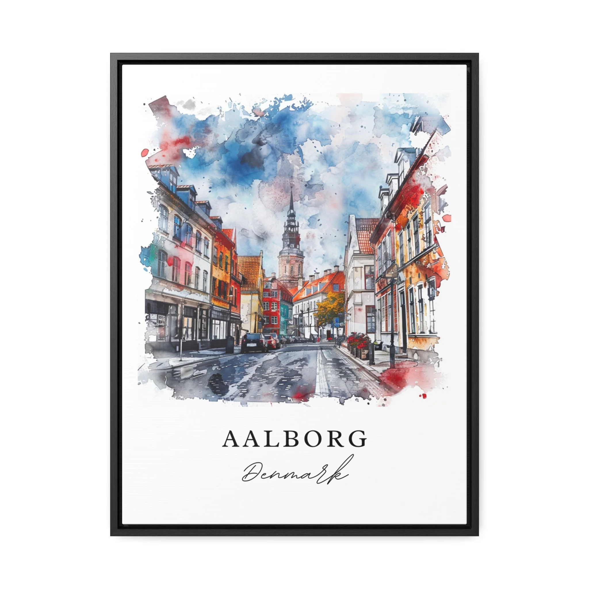 Aalborg, Denmark – Watercolor Art Print - Image 5