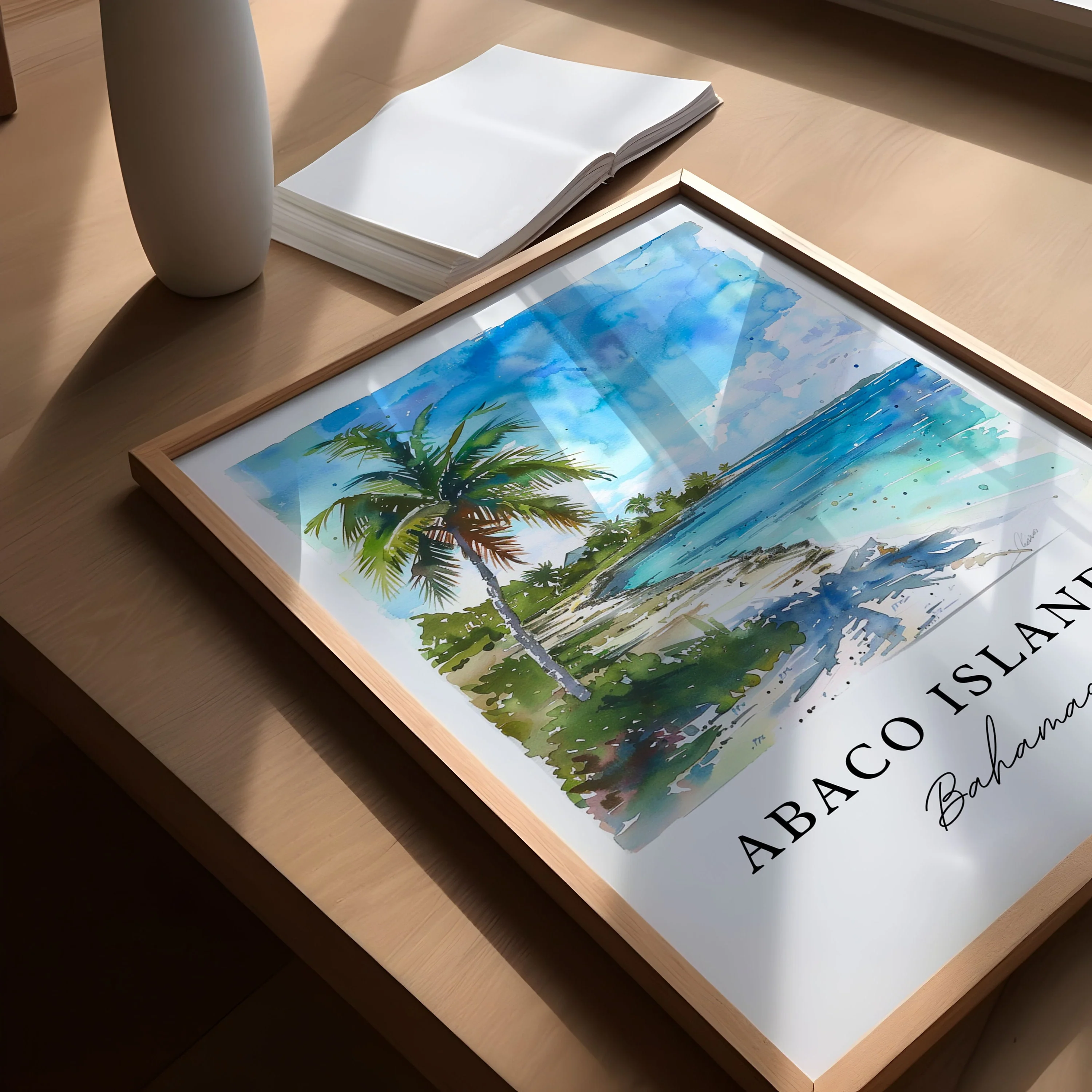 Abaco Islands, Bahamas – Watercolor Art Print - Image 3