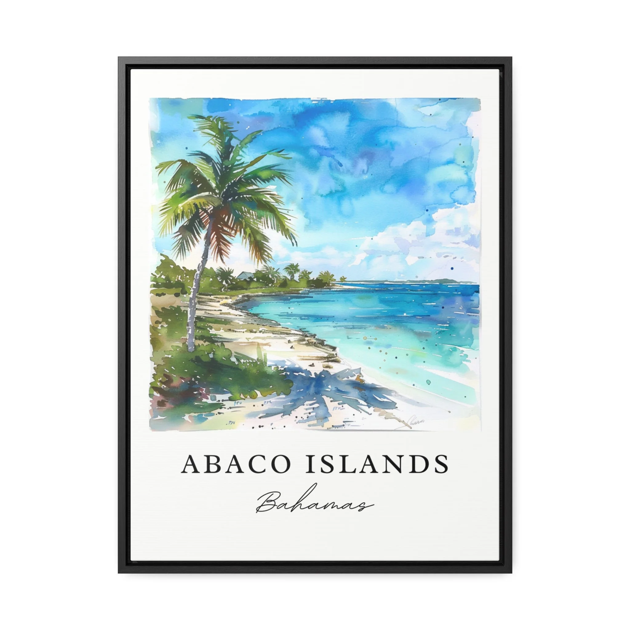 Abaco Islands, Bahamas – Watercolor Art Print - Image 5