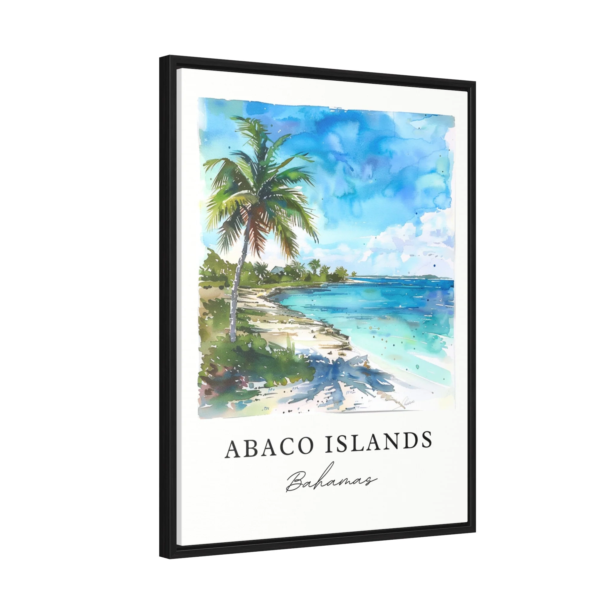 Abaco Islands, Bahamas – Watercolor Art Print - Image 6