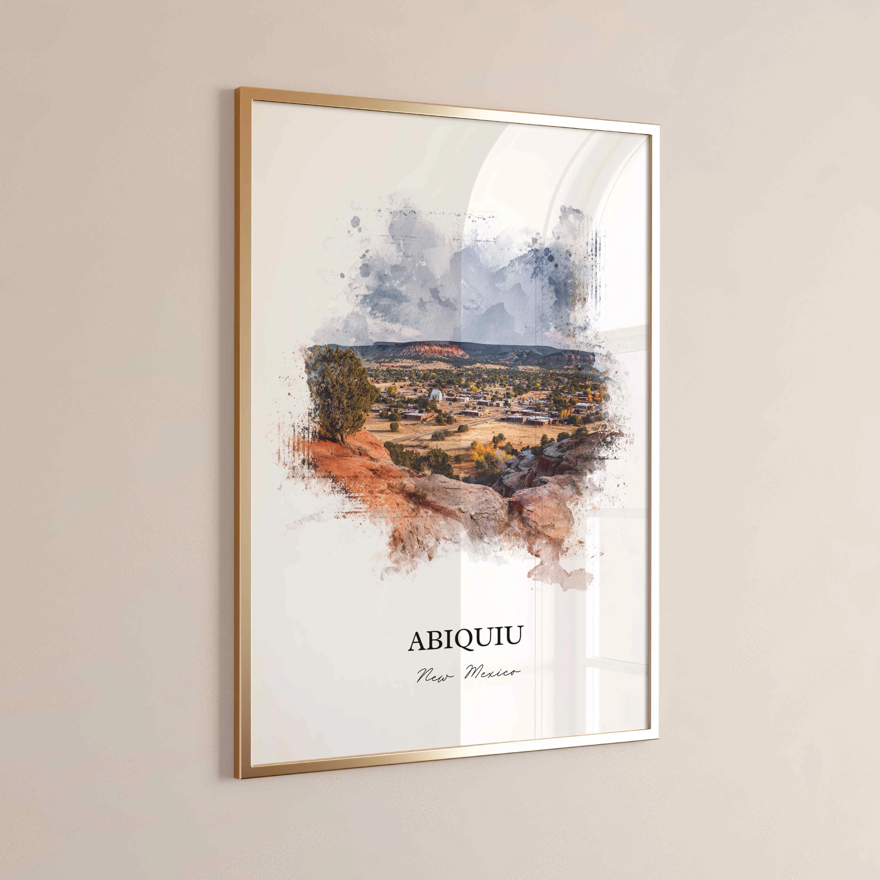 Abiquiu, New Mexico – Watercolor Art Print - Image 5