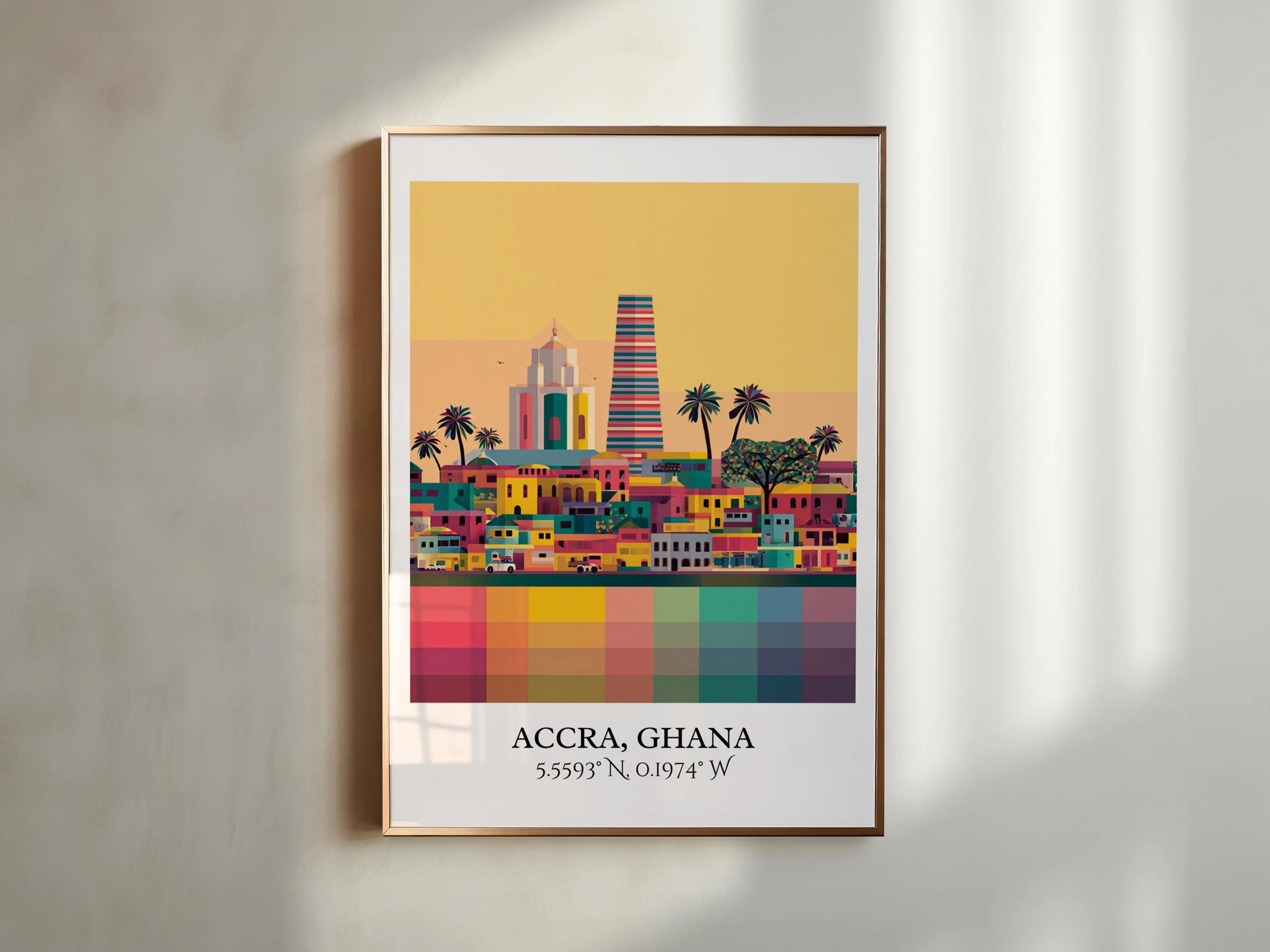 Accra, Ghana – Watercolor Art Print - Image 5