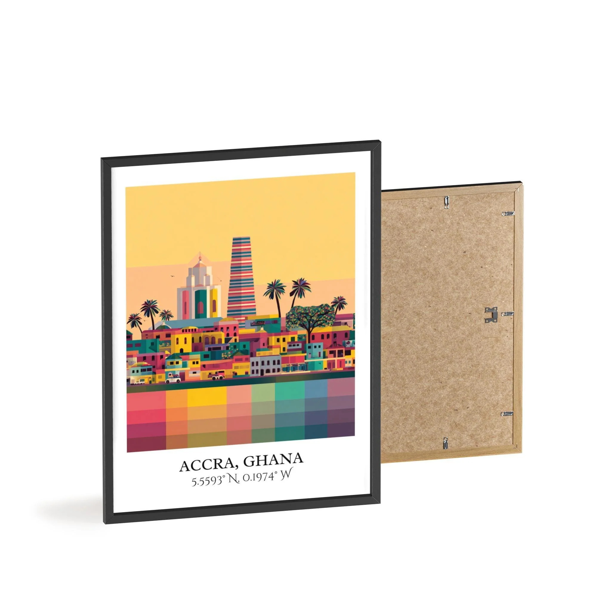 Accra, Ghana – Watercolor Art Print - Image 8