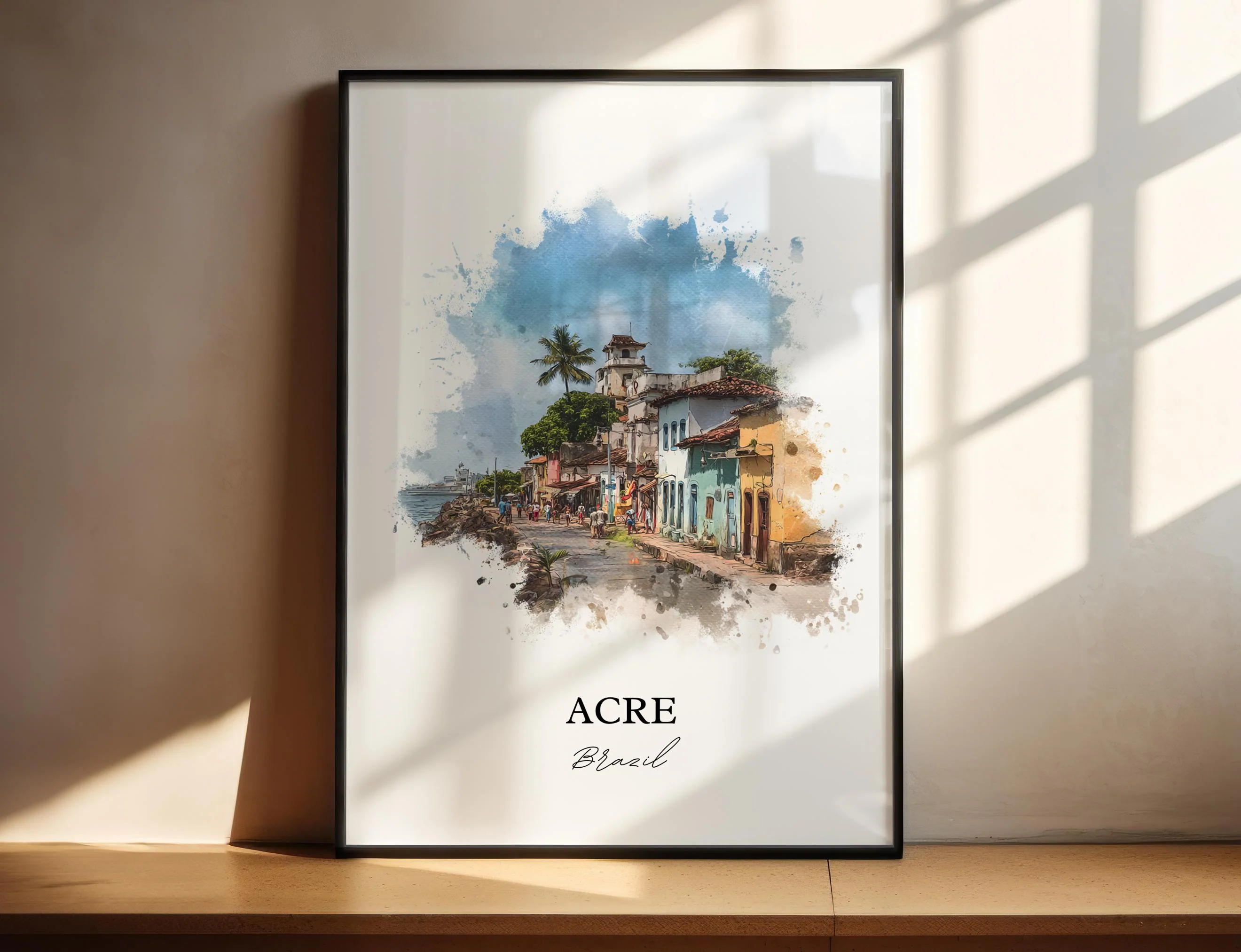 Acre, Brazil – Watercolor Art Print