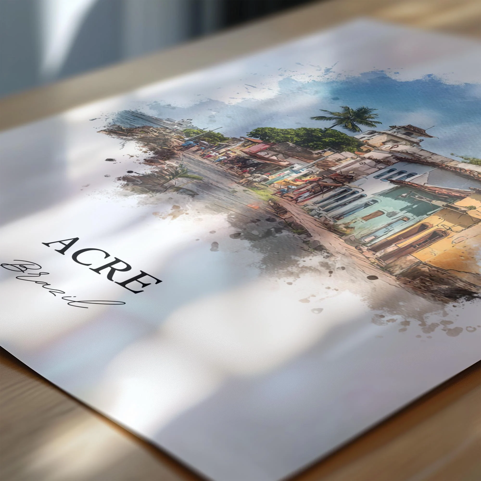 Acre, Brazil – Watercolor Art Print - Image 2