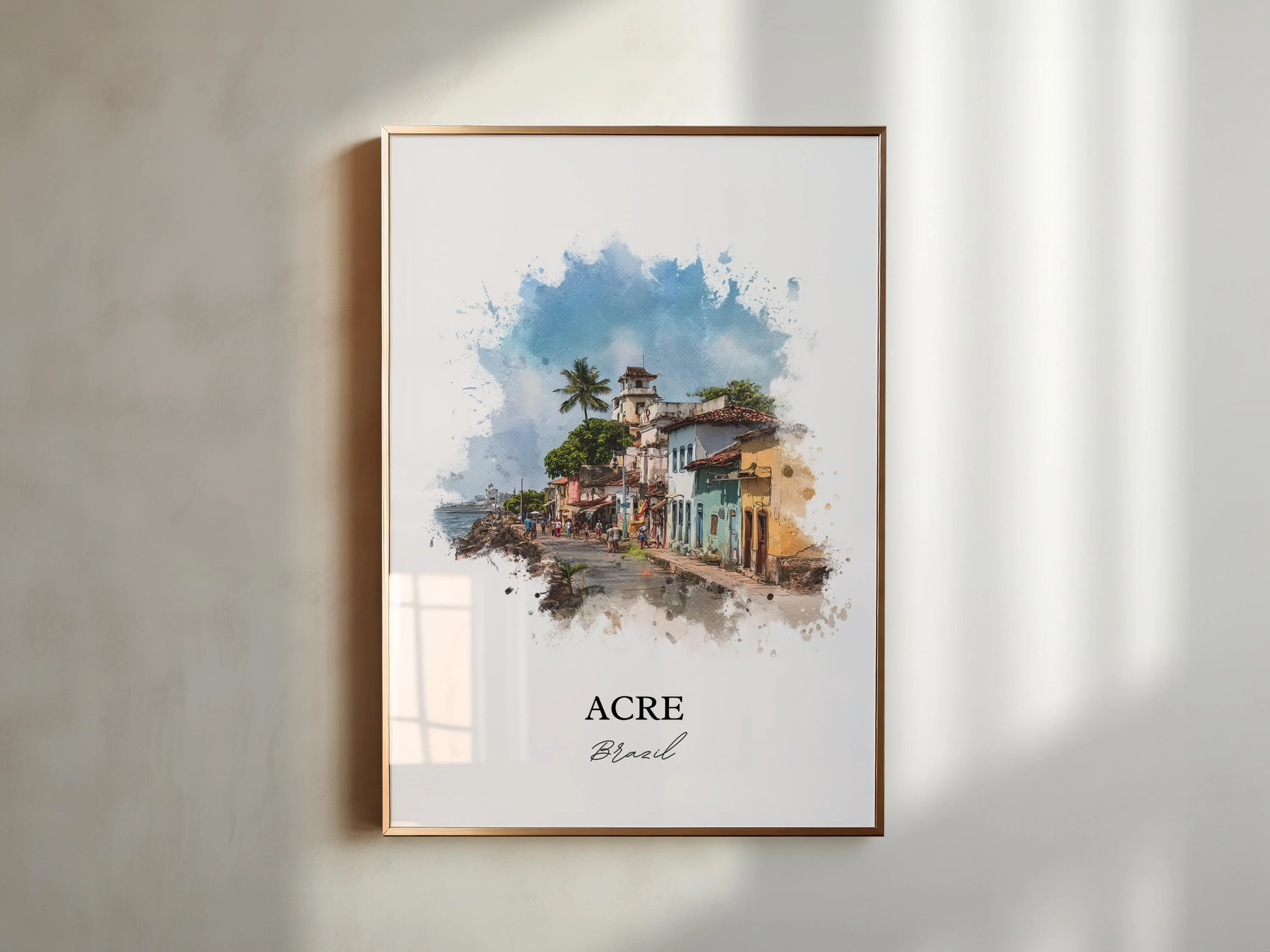 Acre, Brazil – Watercolor Art Print - Image 3
