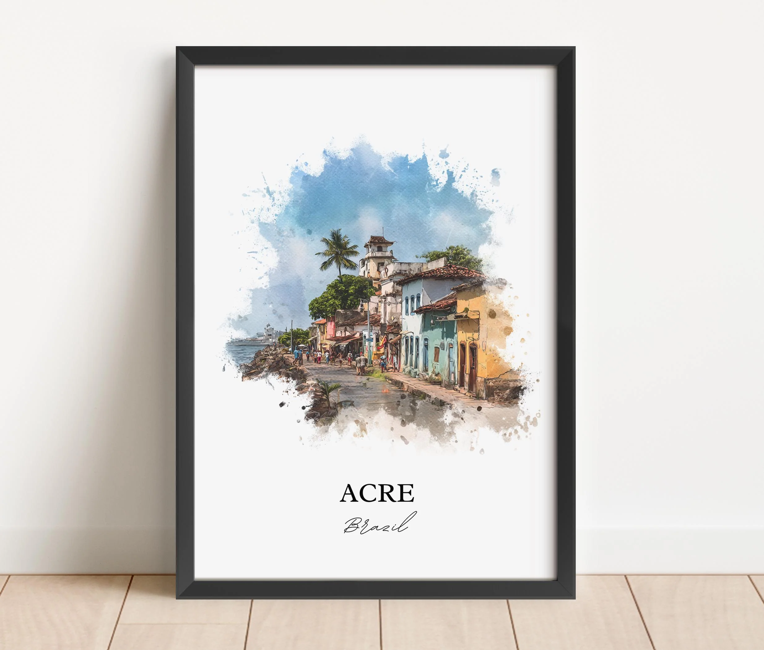 Acre, Brazil – Watercolor Art Print - Image 4