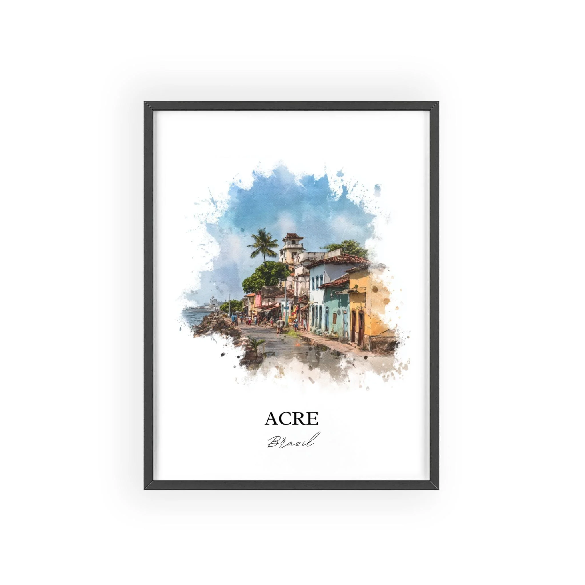 Acre, Brazil – Watercolor Art Print - Image 7