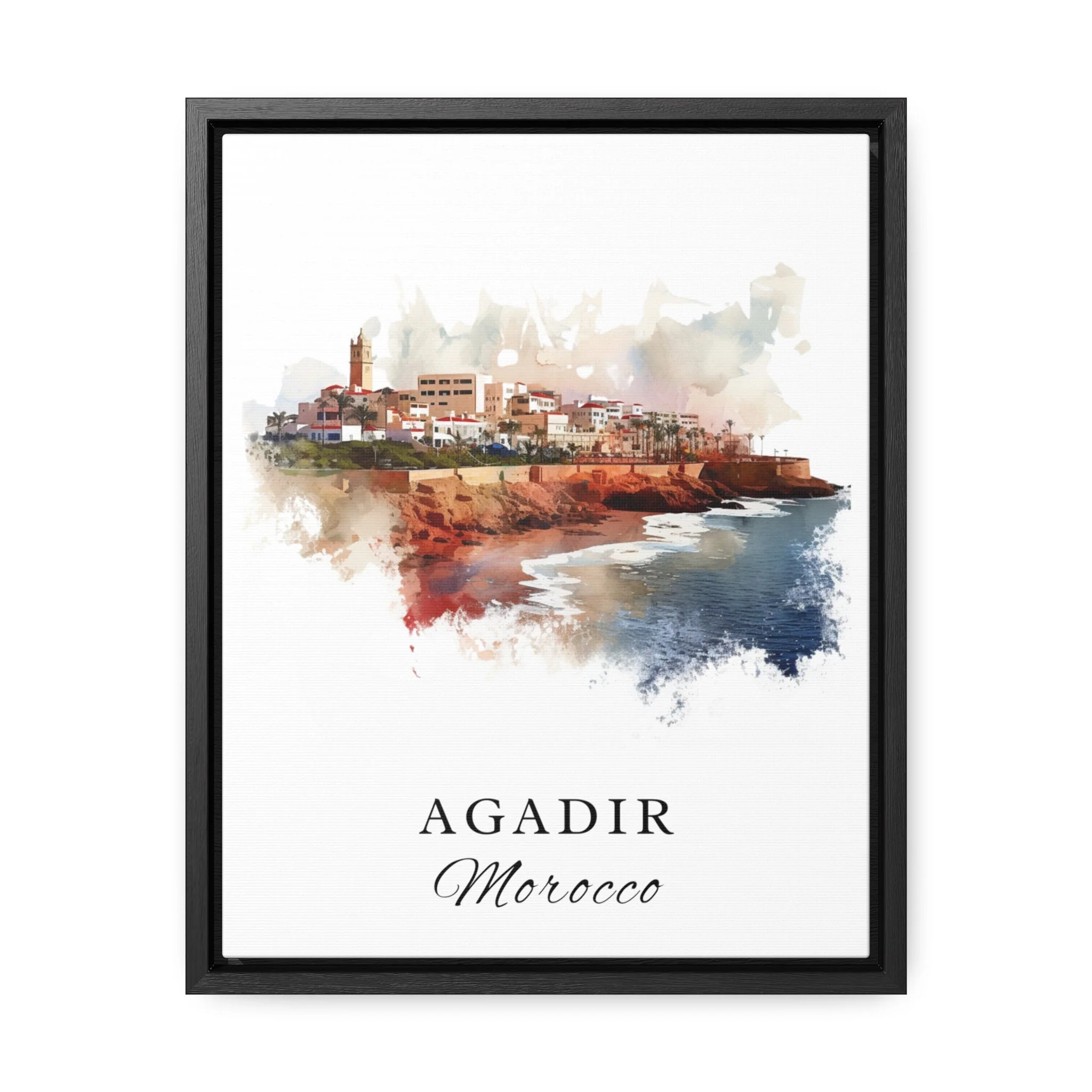 Agadir, Morocco – Watercolor Art Print - Image 6