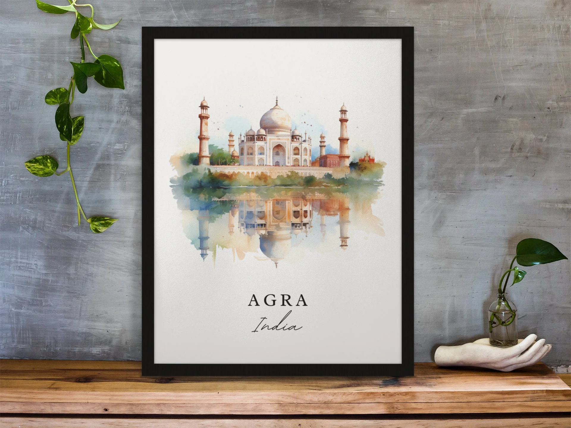 Agra, India – Watercolor Art Print - Image 5
