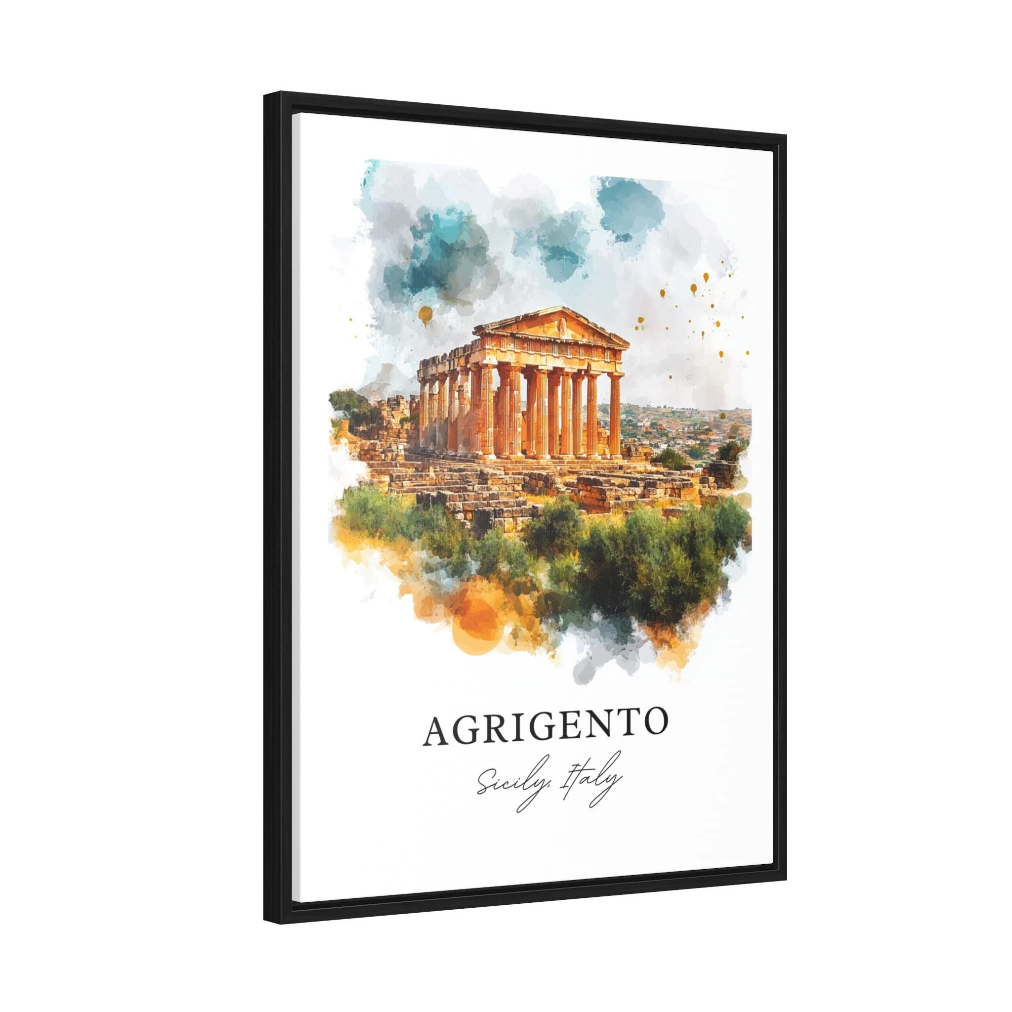 Agrigento, Italy – Watercolor Art Print - Image 7