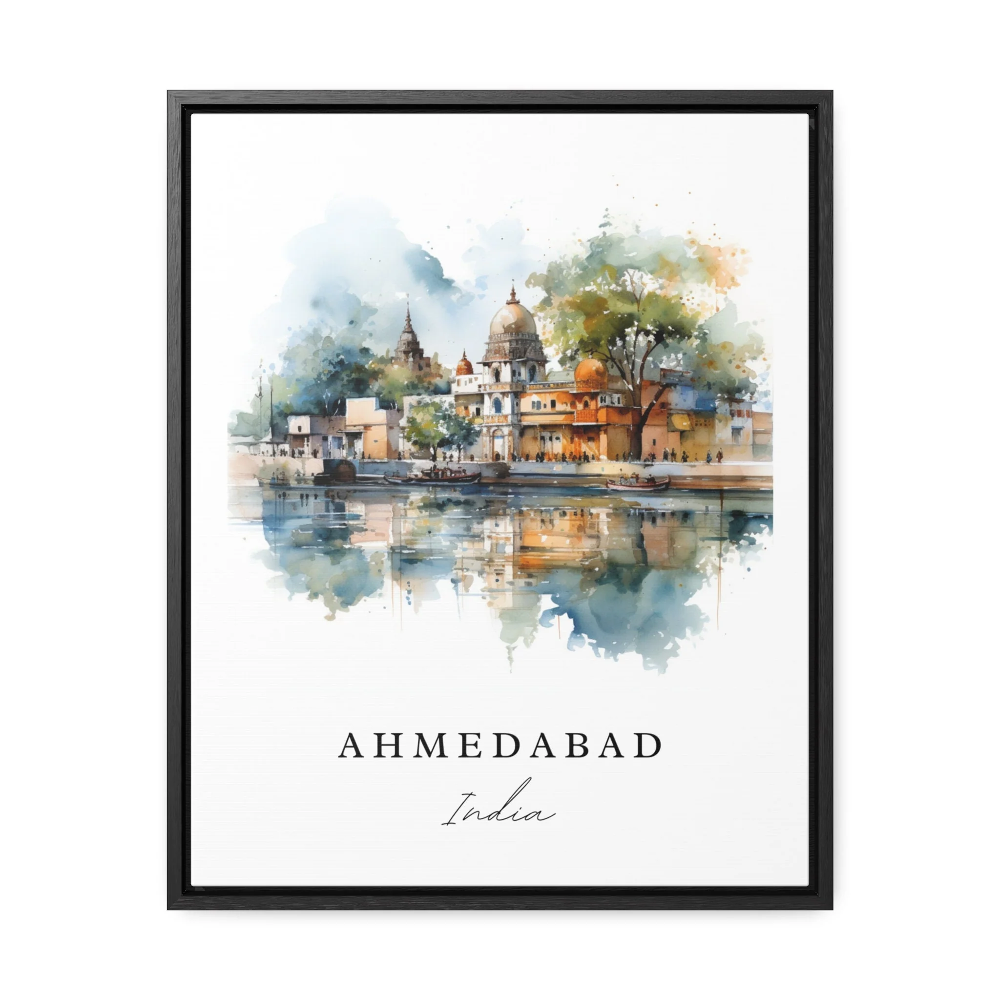 Ahmedabad, India – Watercolor Art Print
