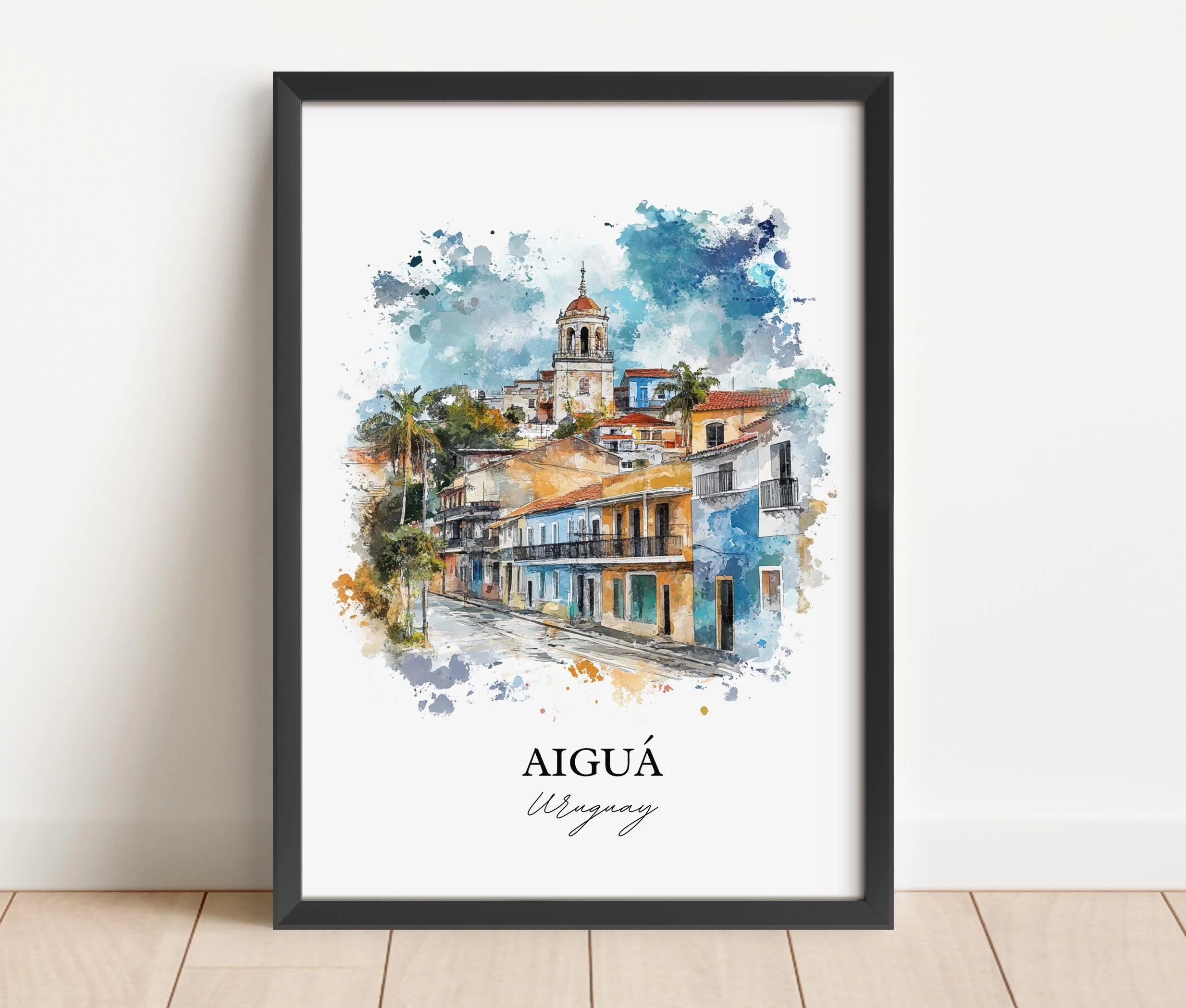 Aiguá, Uruguay – Watercolor Art Print - Image 5