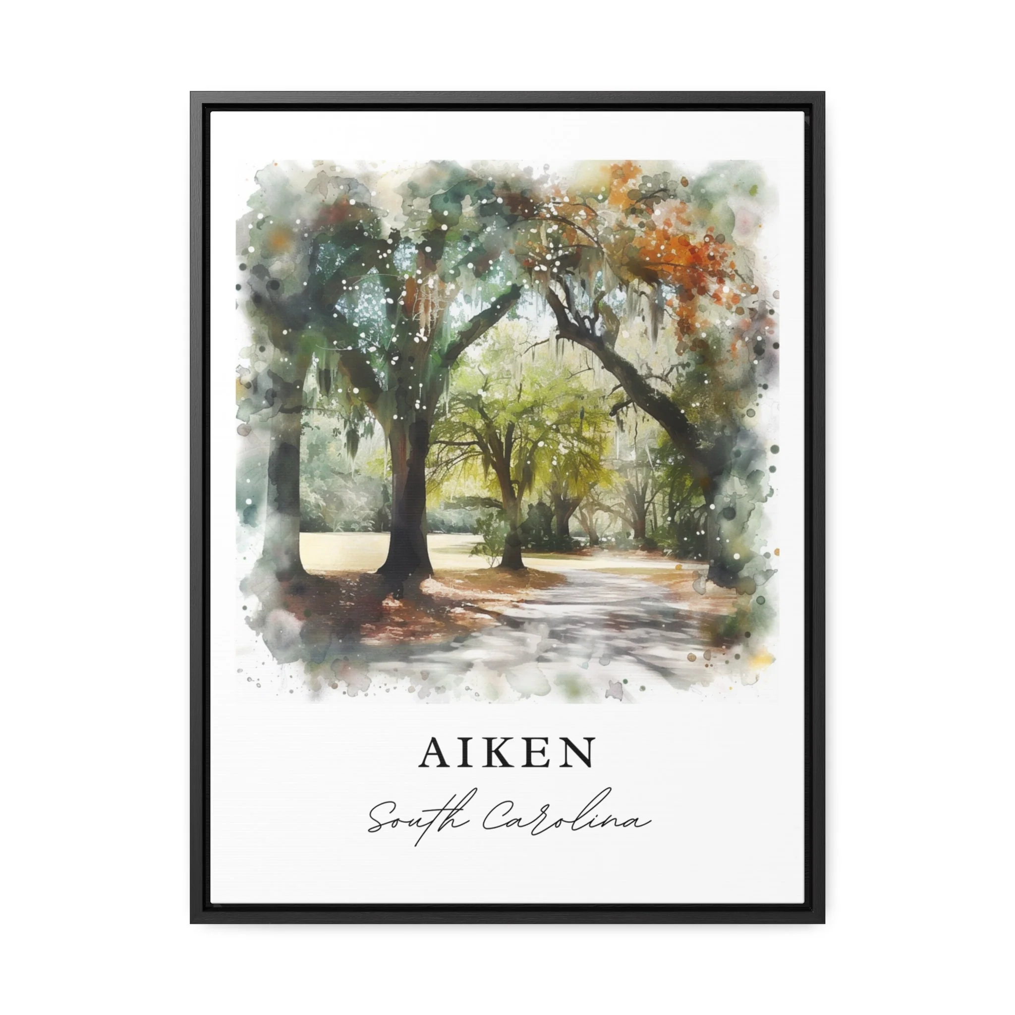 Aiken, South Carolina, South Carolina – Watercolor Art Print - Image 2