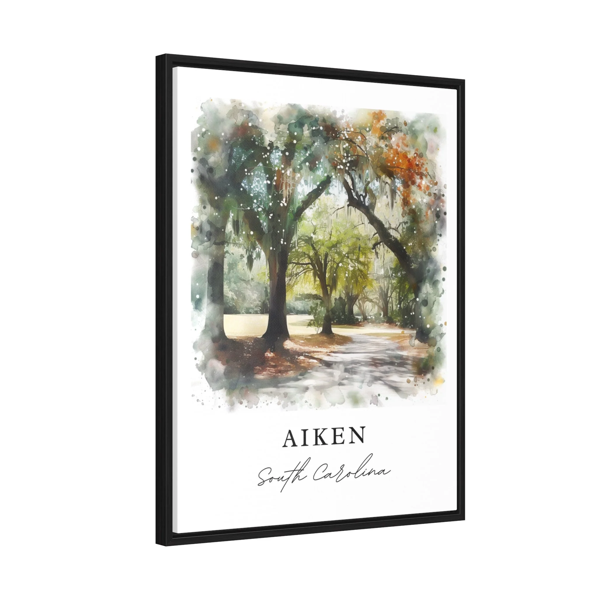 Aiken, South Carolina, South Carolina – Watercolor Art Print - Image 3