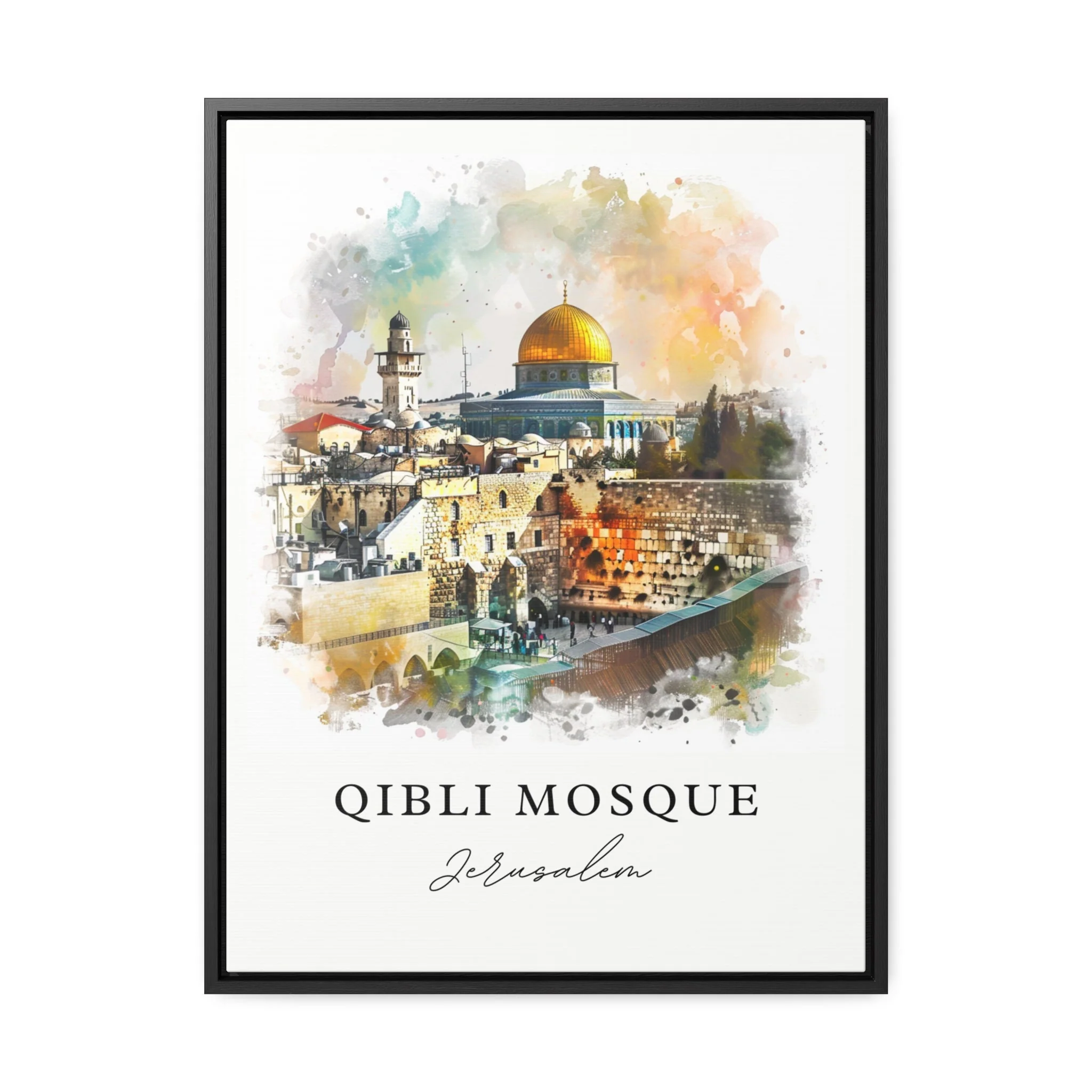 Jerusalem, Israel – Watercolor Art Print of Al-Aqsa Mosque - Image 5