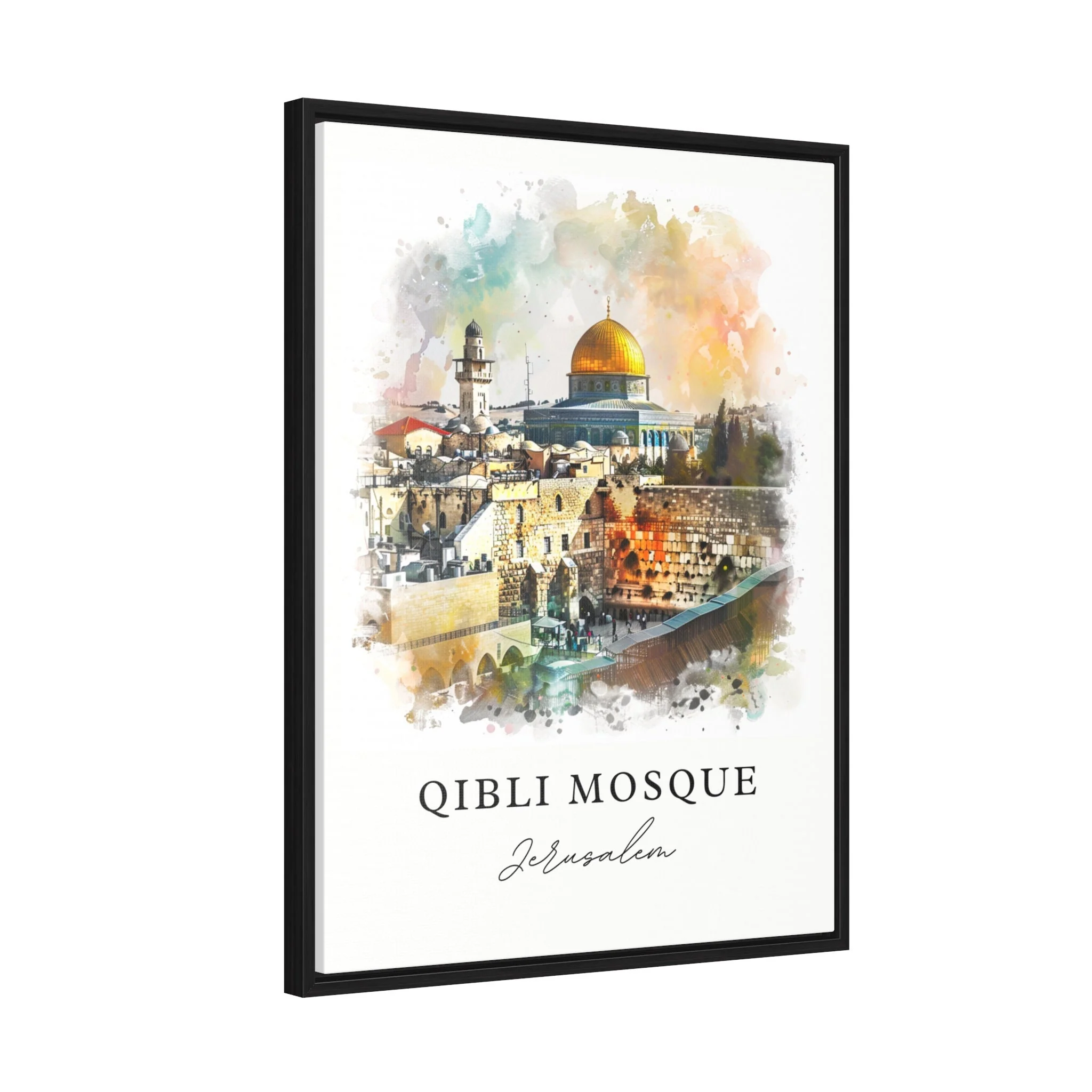 Jerusalem, Israel – Watercolor Art Print of Al-Aqsa Mosque - Image 6