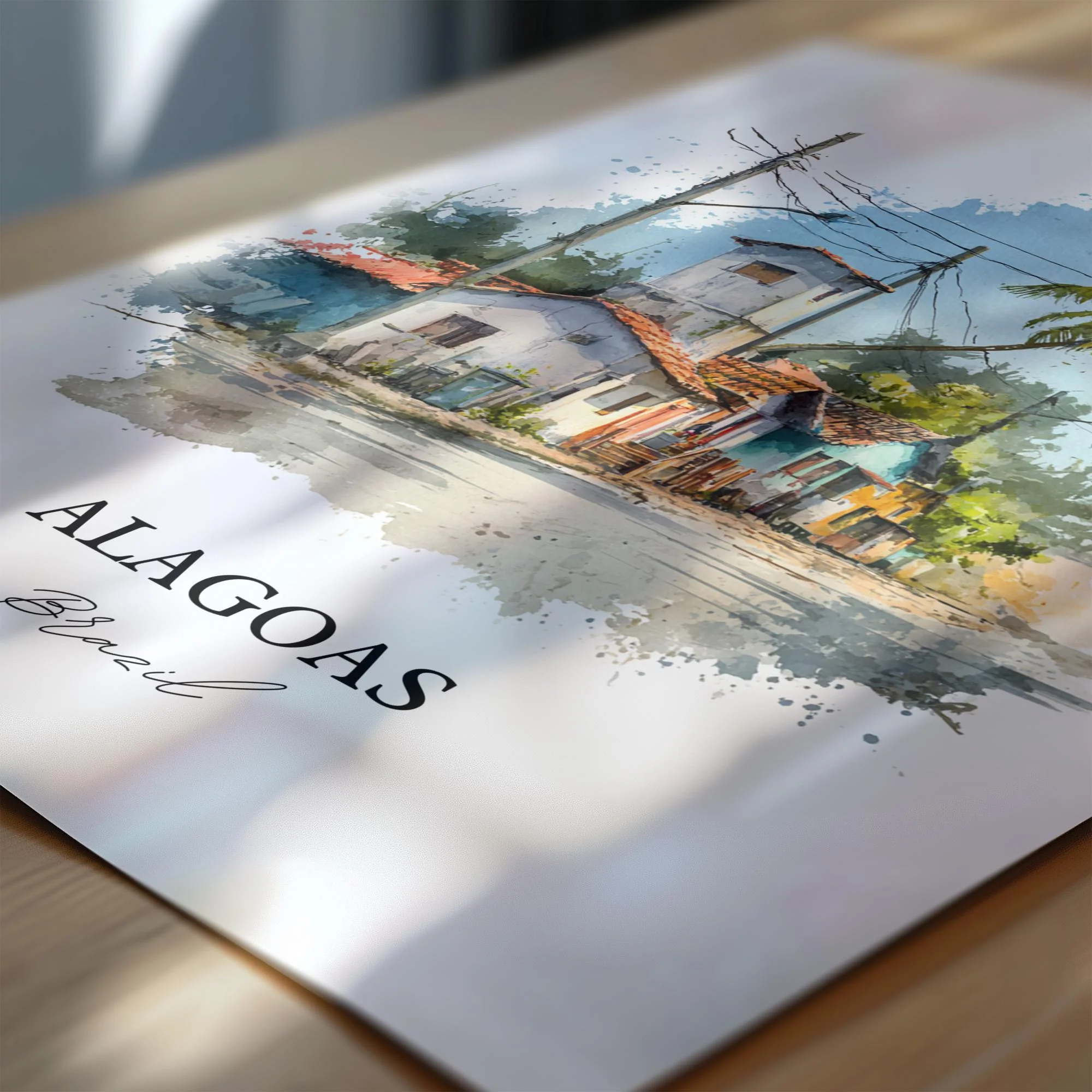 Alagoas, Brazil – Watercolor Art Print - Image 2