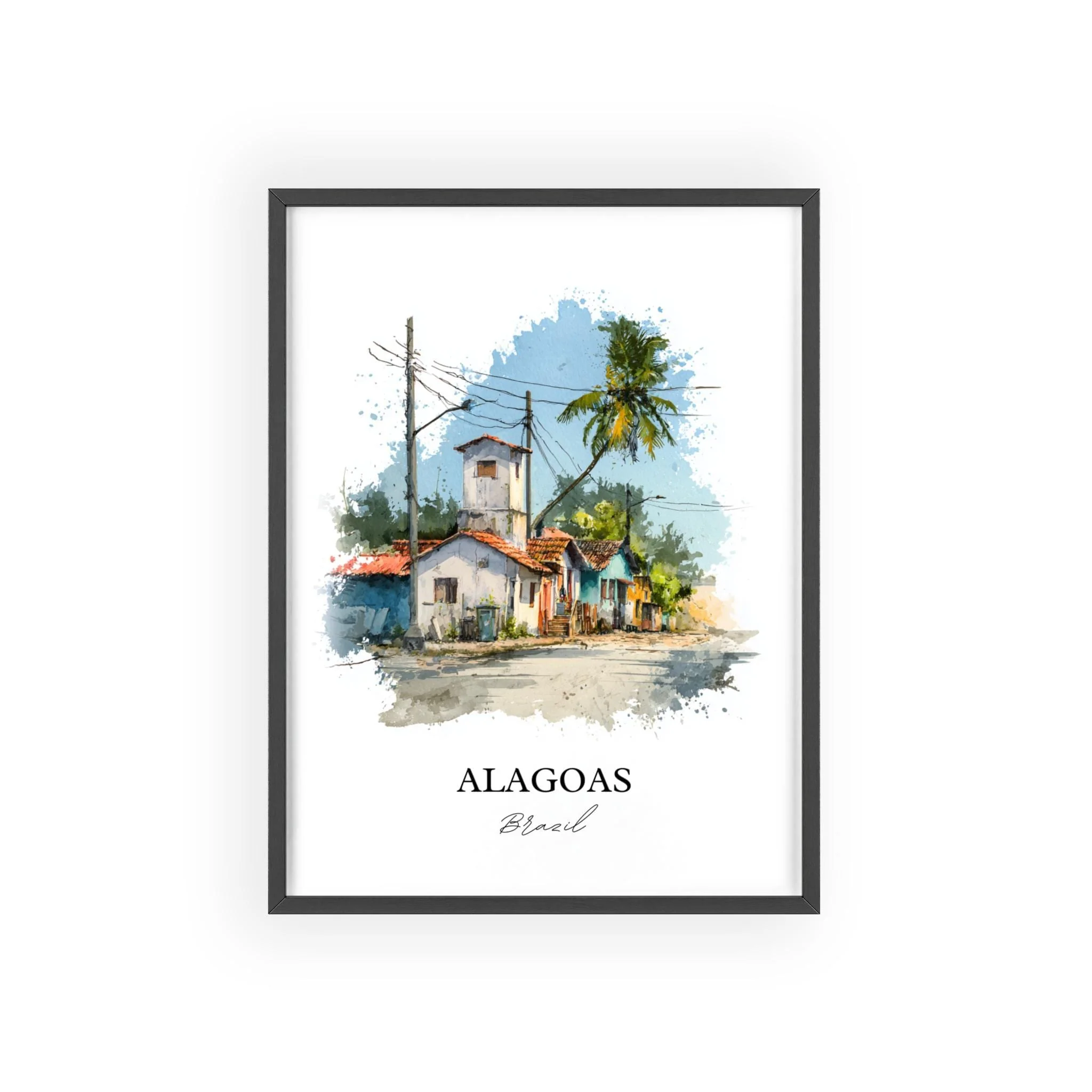 Alagoas, Brazil – Watercolor Art Print - Image 7