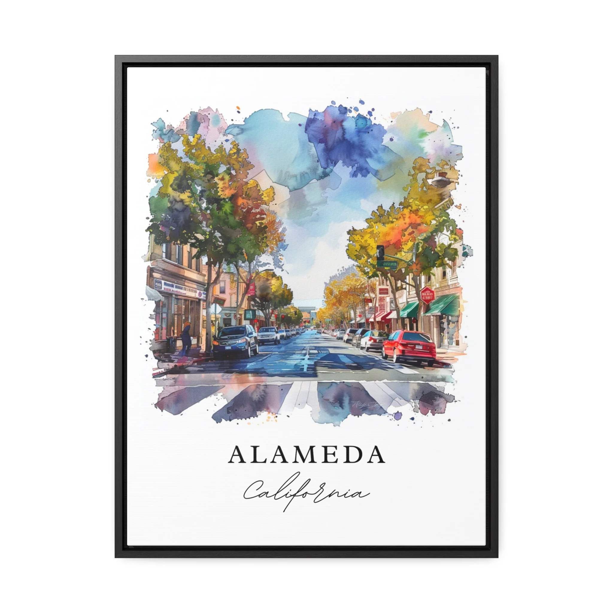 Alameda, California – Watercolor Art Print - Image 5
