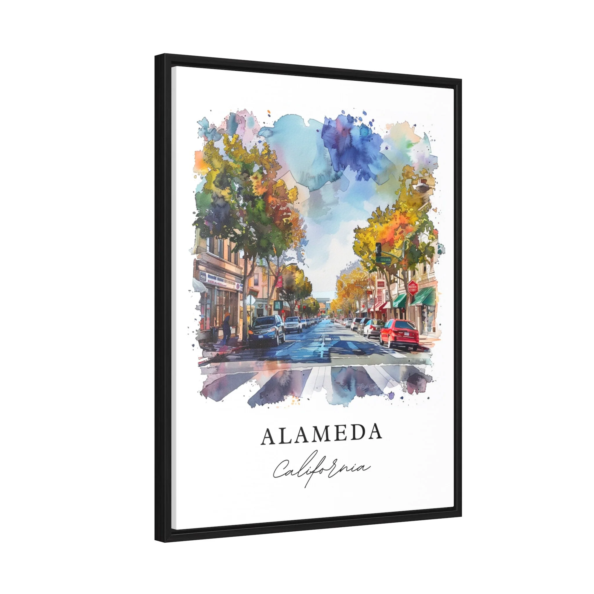 Alameda, California – Watercolor Art Print - Image 6