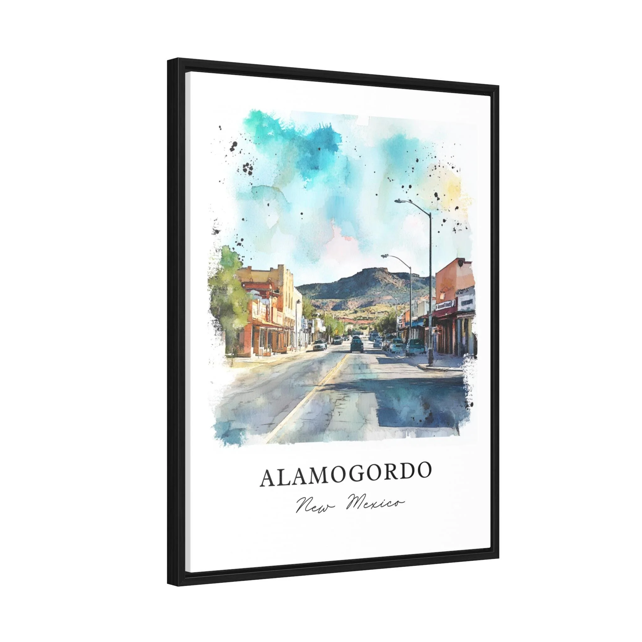 Alamogordo, USA – Watercolor Art Print - Image 6