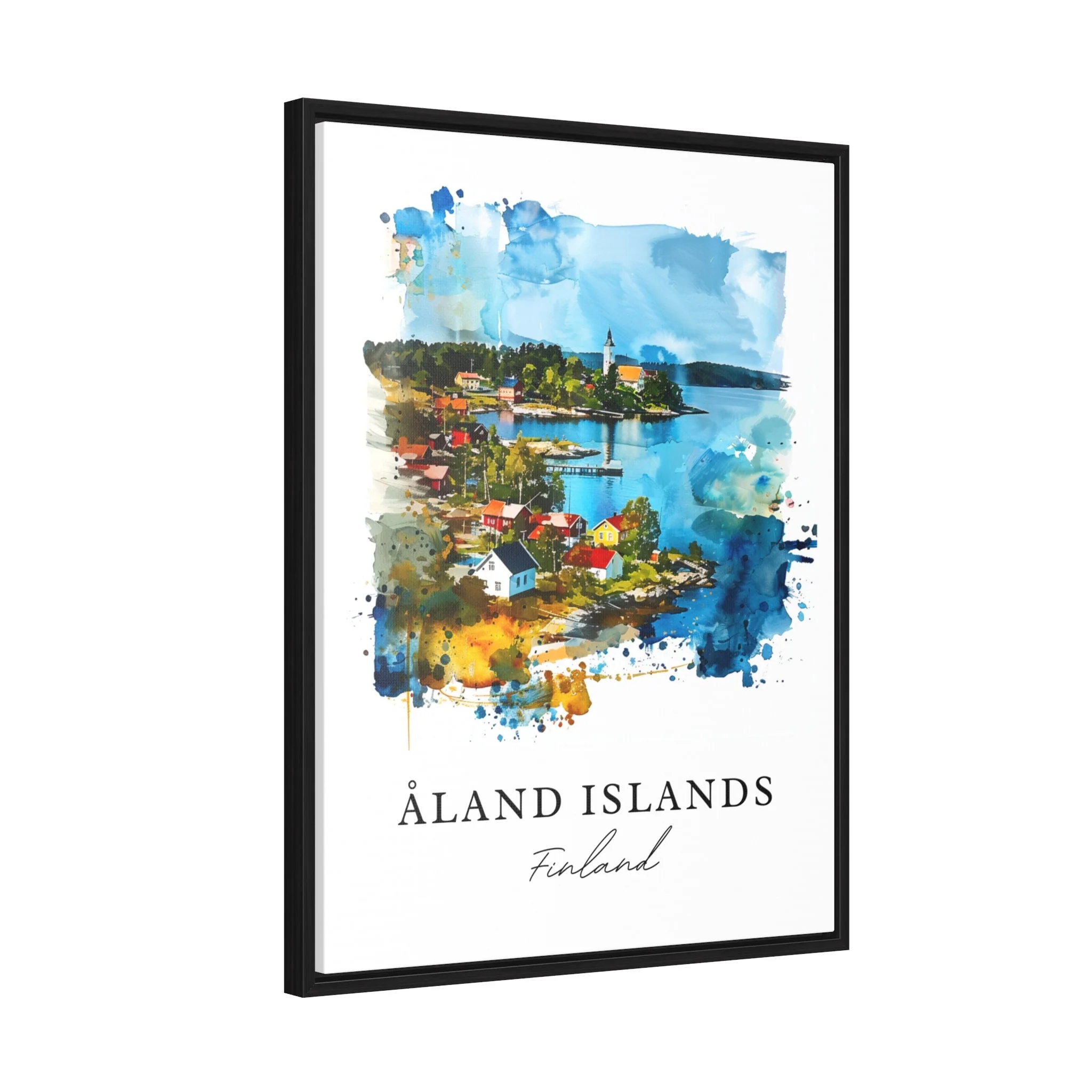 Aland Islands, Finland – Watercolor Art Print - Image 6