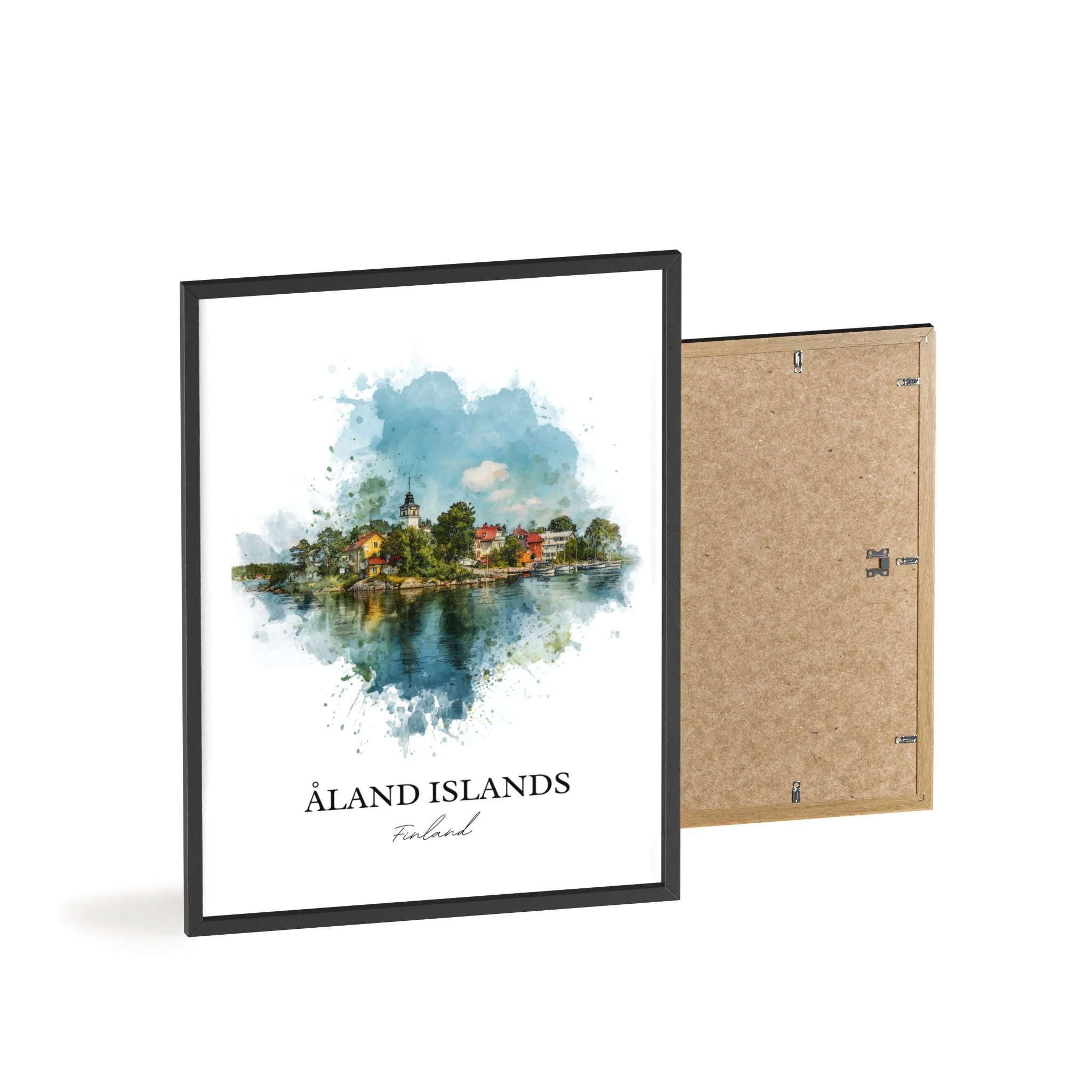 Aland Islands, Finland – Watercolor Art Print - Image 8