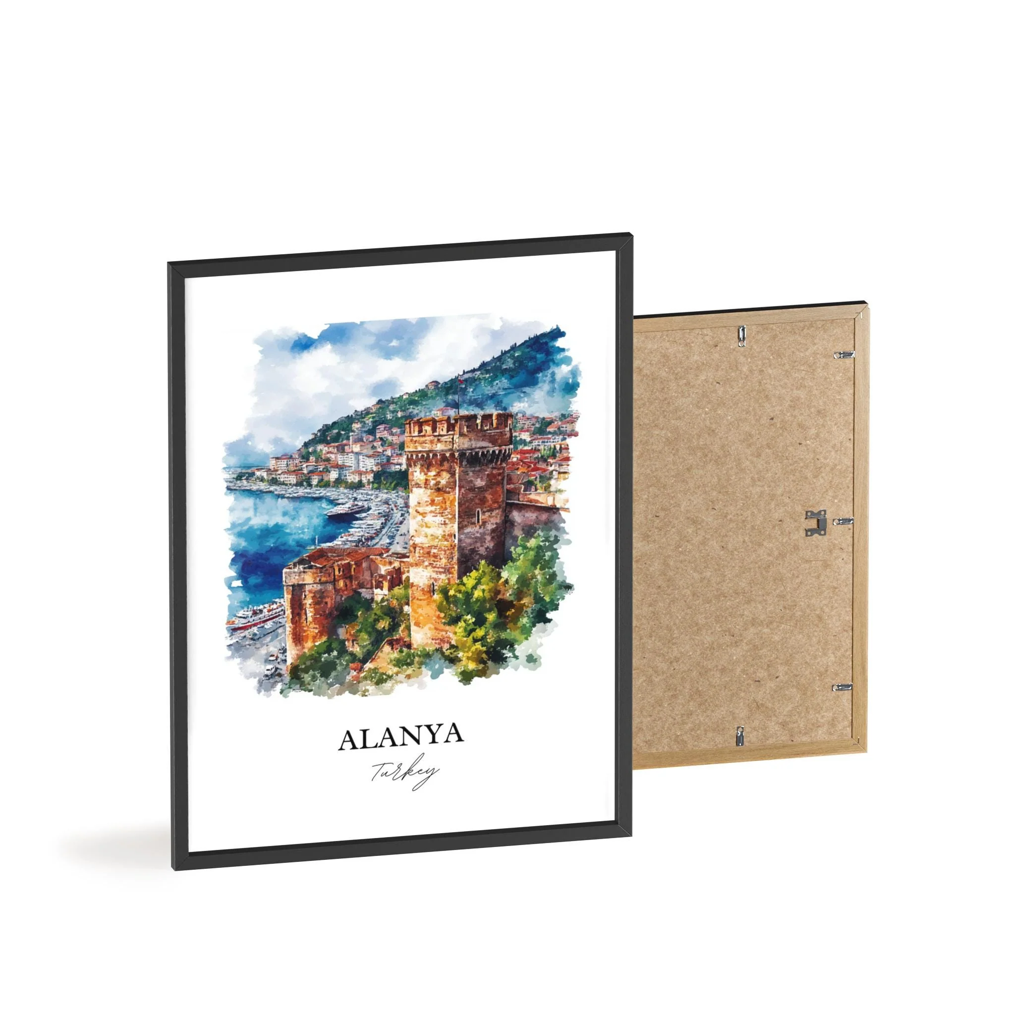 Alanya, Turkey – Watercolor Art Print - Image 8