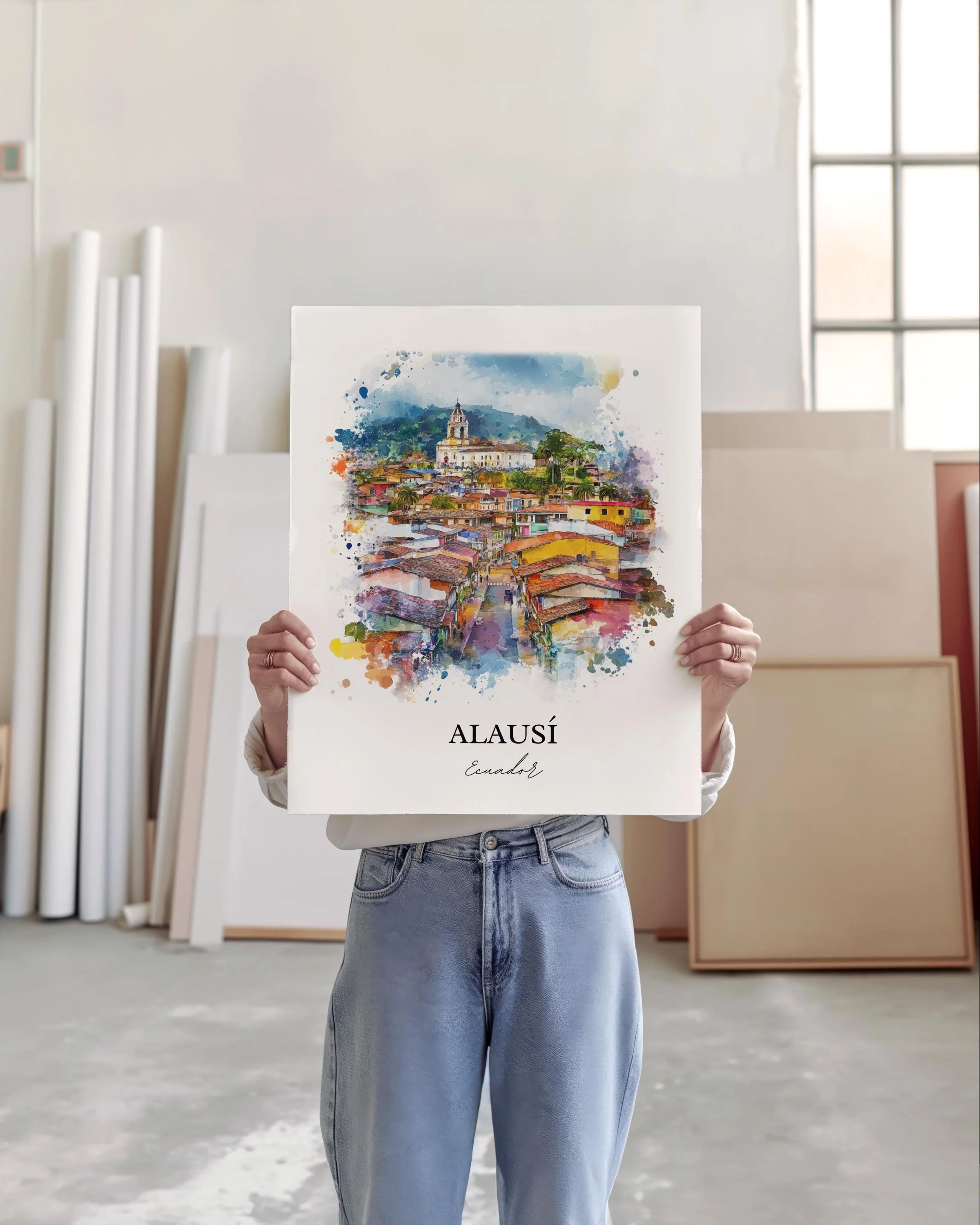 Alausí, Ecuador – Watercolor Art Print - Image 5