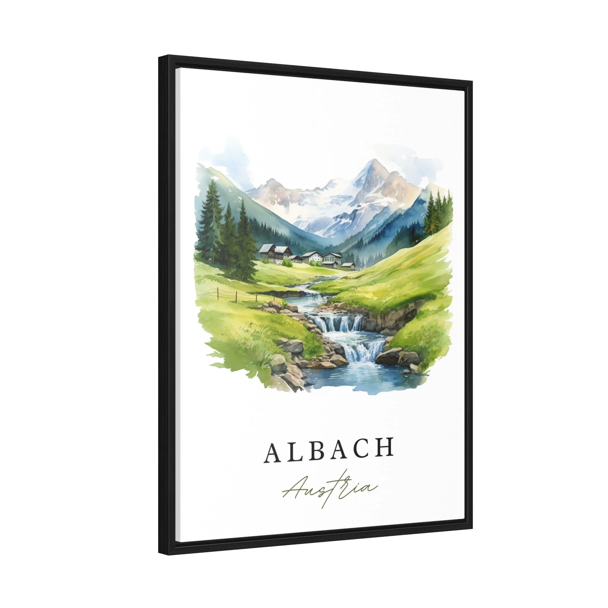 Albach, Austria – Watercolor Art Print - Image 7