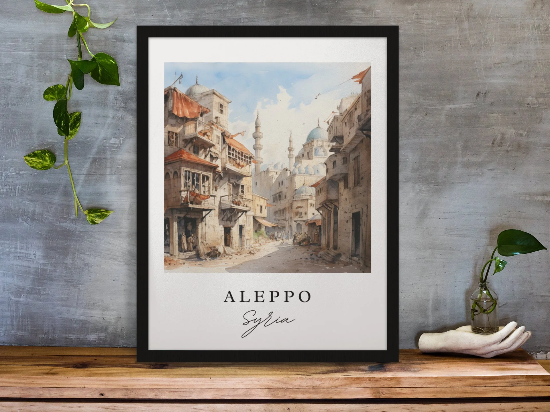 Aleppo, Syria – Watercolor Art Print - Image 5
