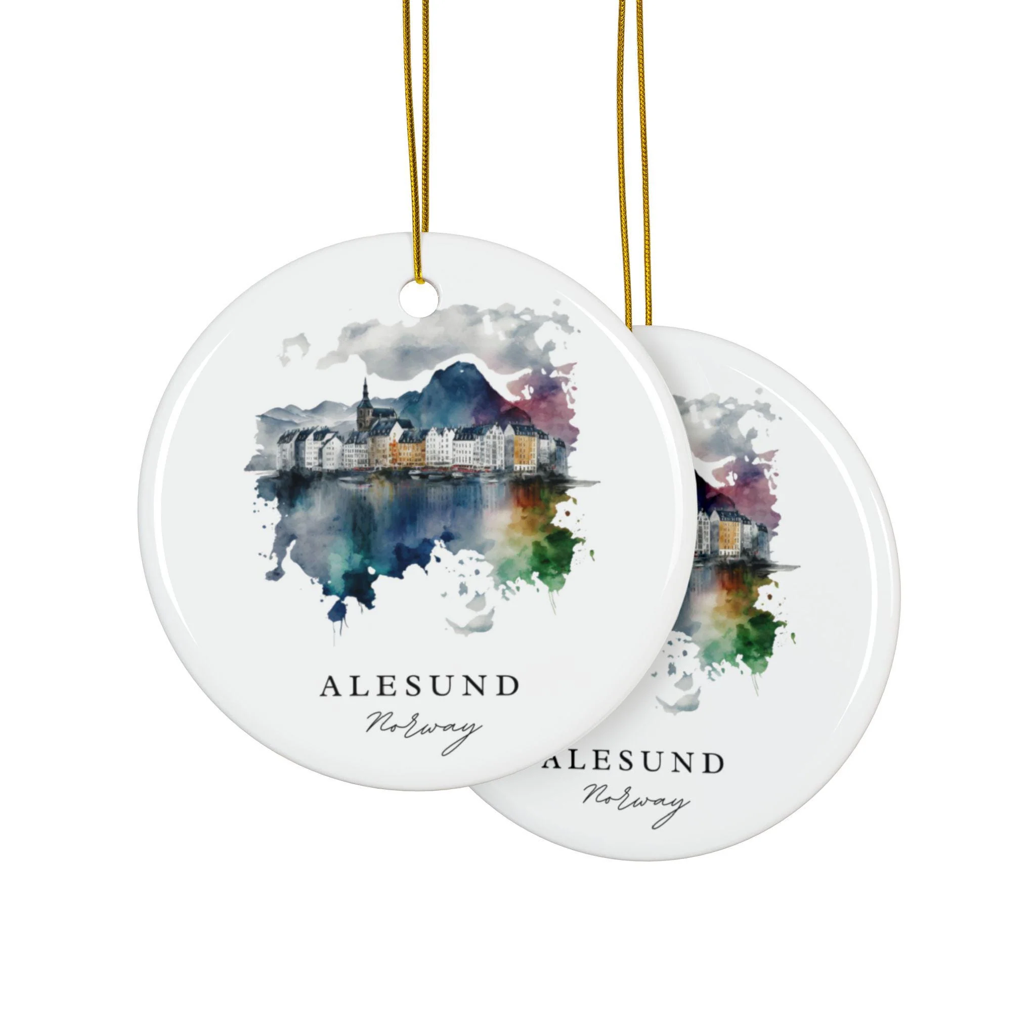 Alesund Norway Ornament: Unique Alesund Souvenir, Alesund Decor, and Authentic Alesund Norway Gift - Image 2