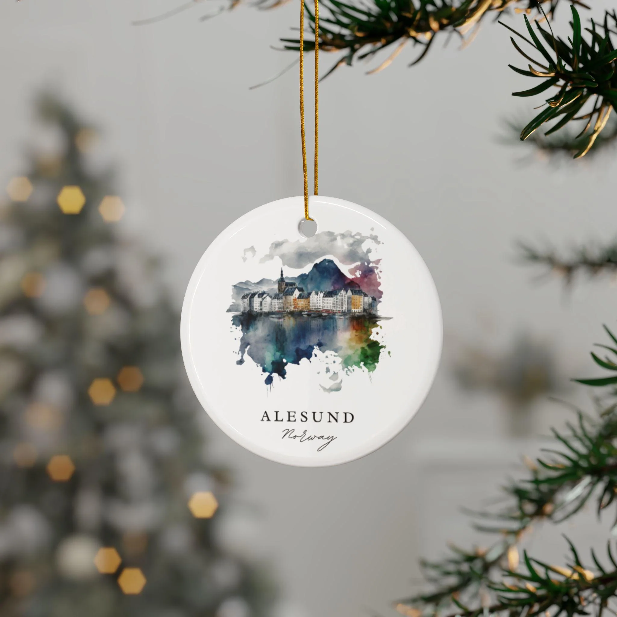 Alesund Norway Ornament: Unique Alesund Souvenir, Alesund Decor, and Authentic Alesund Norway Gift - Image 3