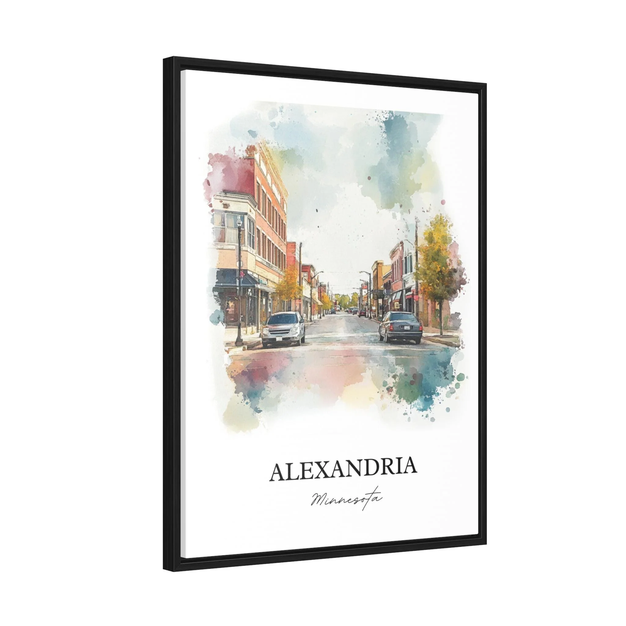 Alexandria, MN, USA – Watercolor Art Print - Image 8