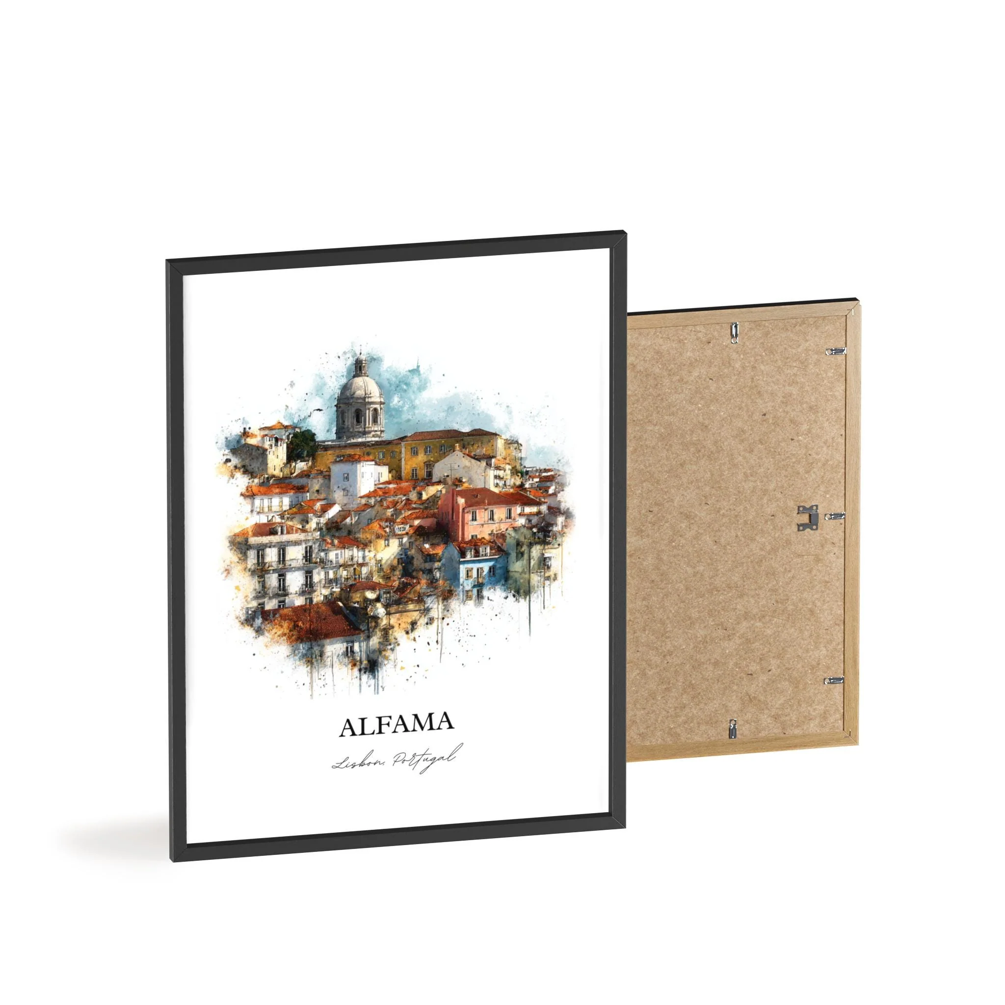 Alfama, Portugal – Watercolor Art Print - Image 10