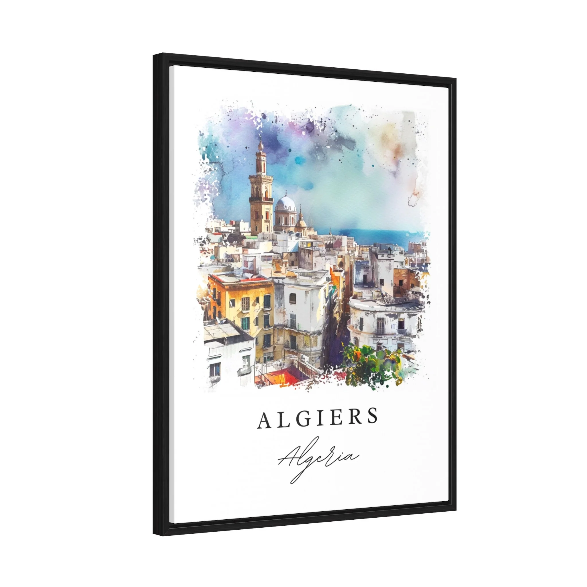 Algiera, Algeria – Watercolor Art Print - Image 7