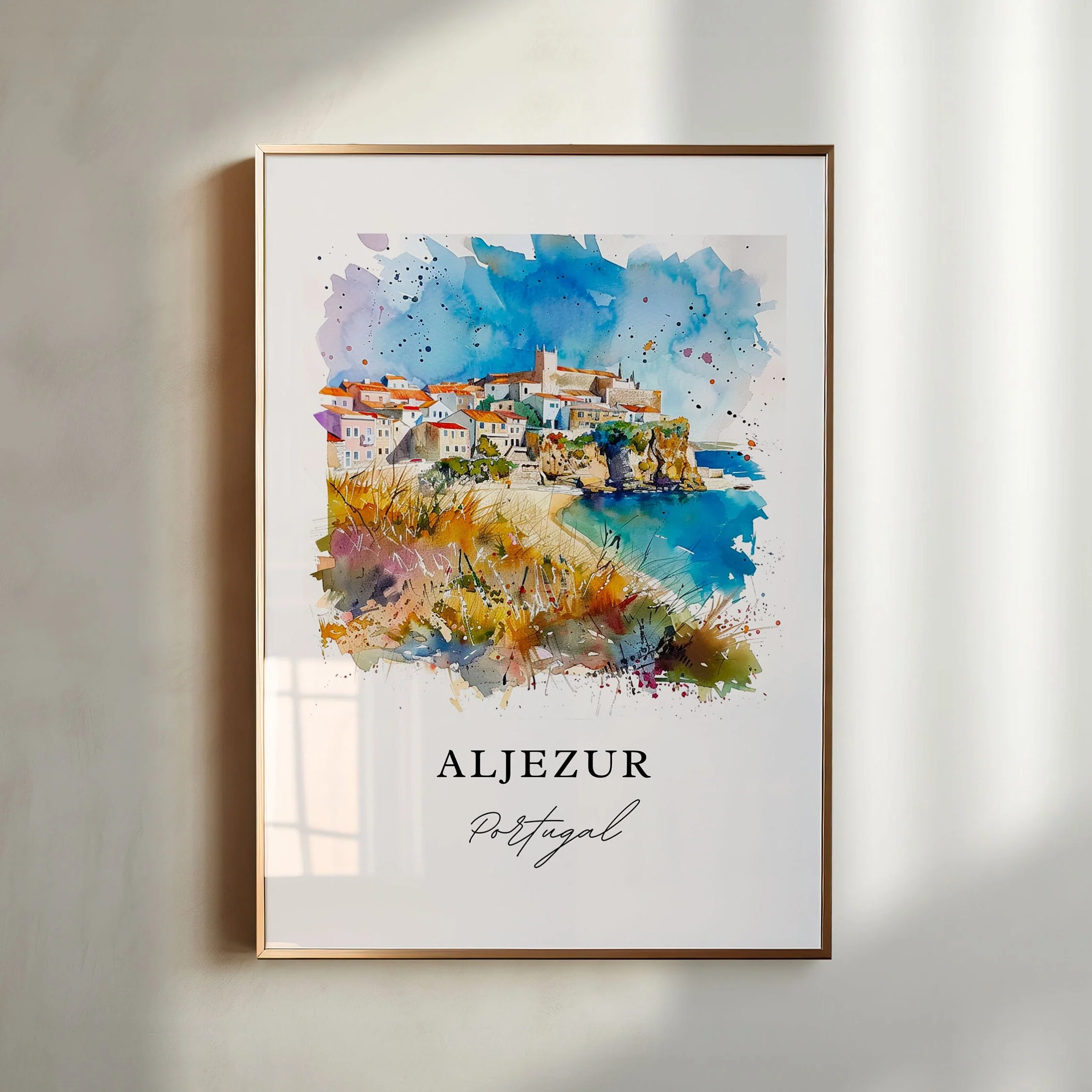 Aljezur, Portugal – Watercolor Art Print