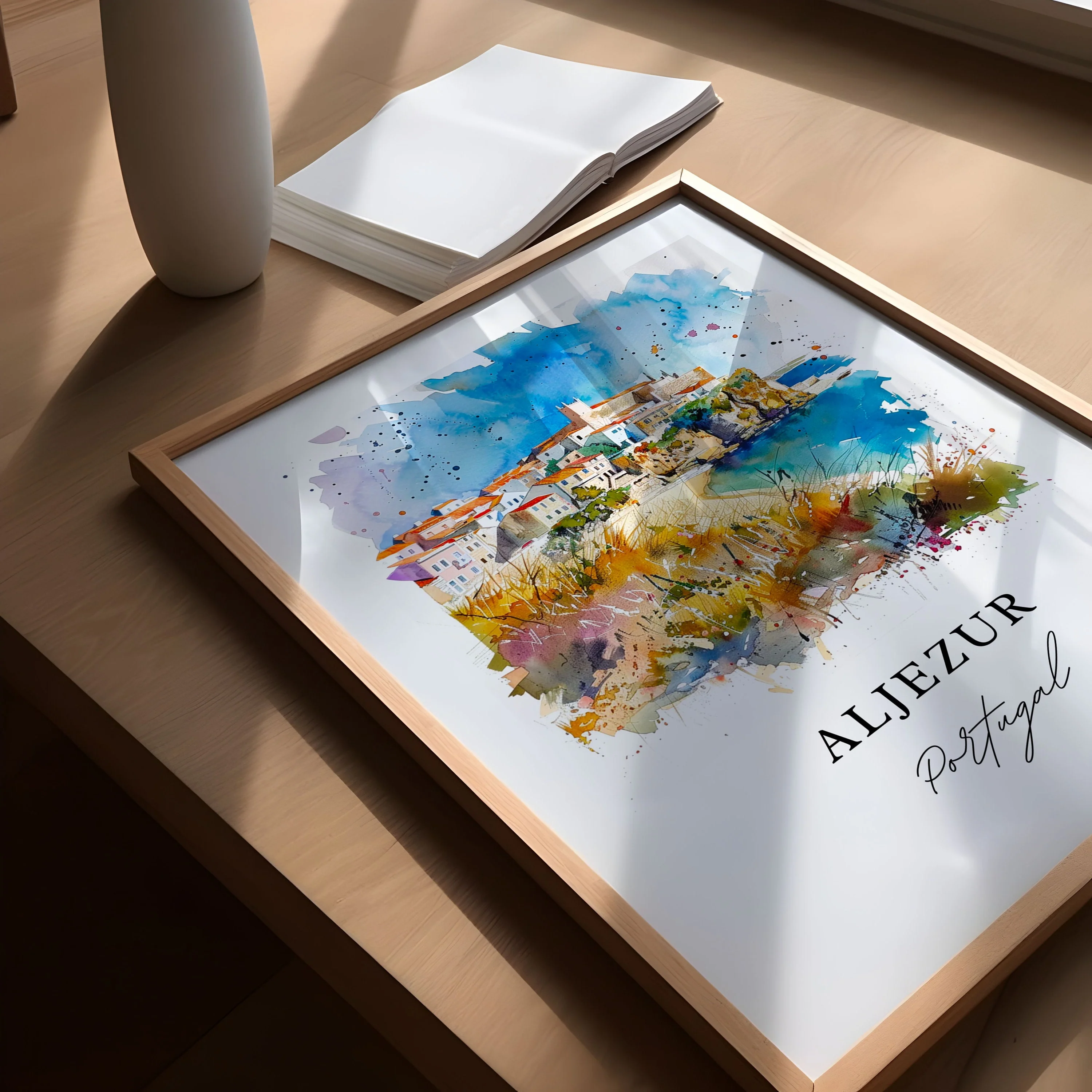 Aljezur, Portugal – Watercolor Art Print - Image 2