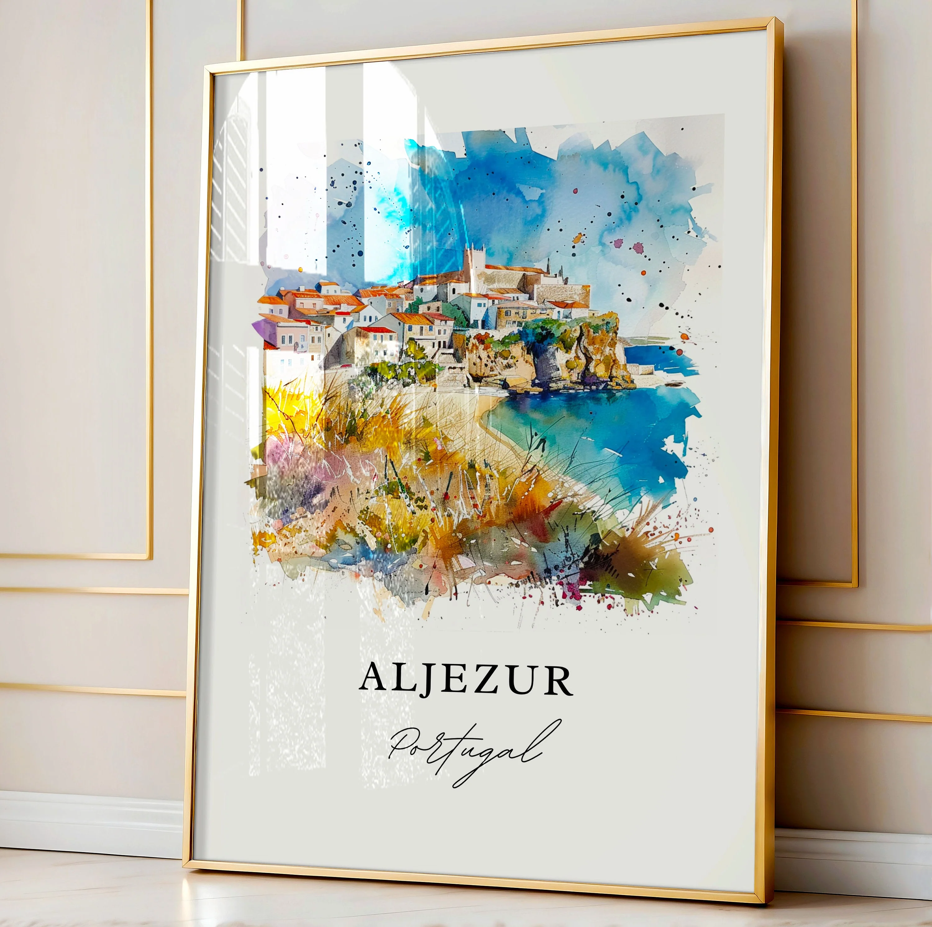 Aljezur, Portugal – Watercolor Art Print - Image 4
