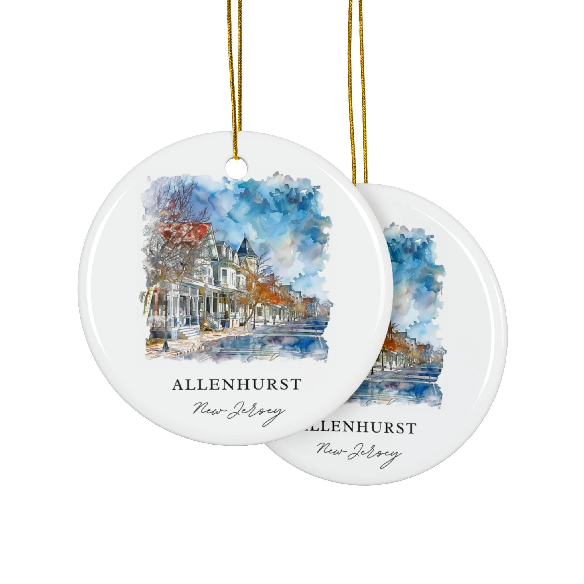 Allenhurst NJ Ornament: Unique Allenhurst Souvenir, Jersey Shore Xmas Decor, and Authentic Allenhurst NJ Gift - Image 2