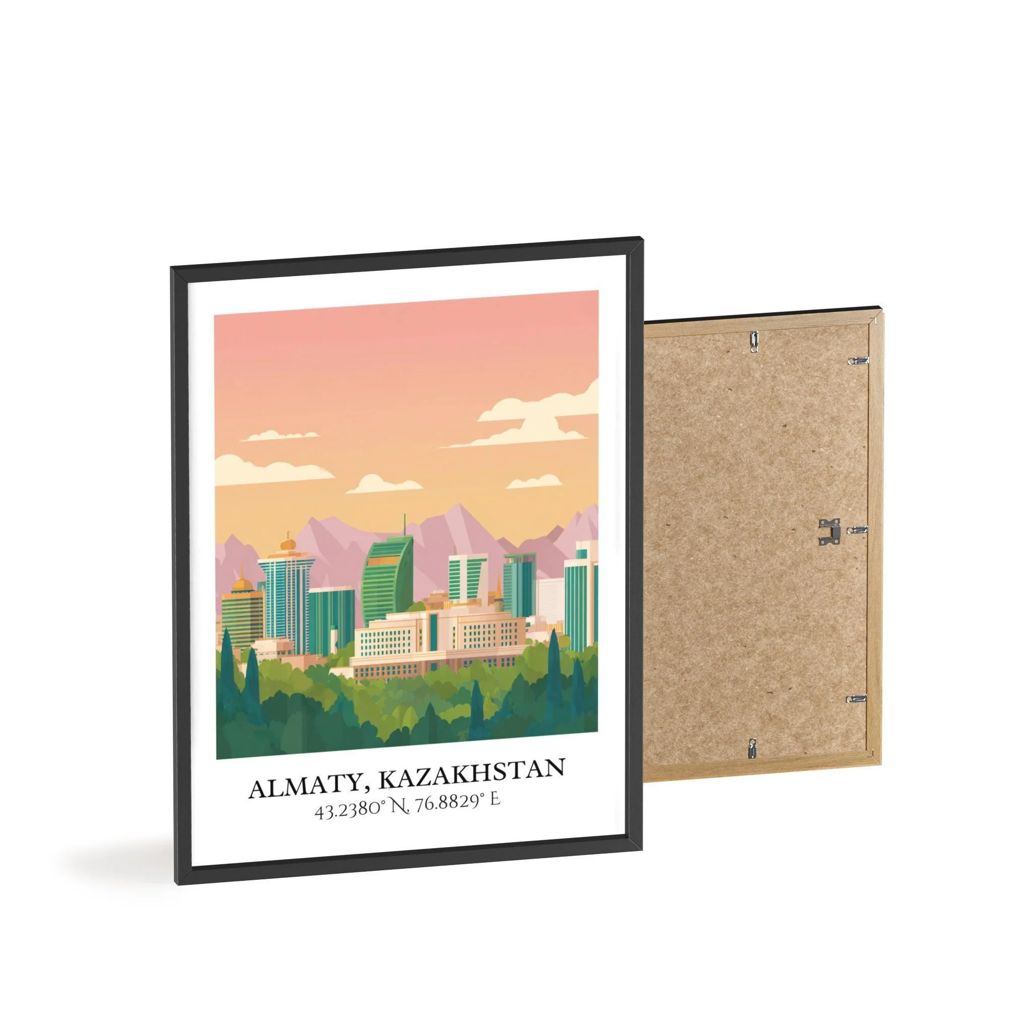 Almaty, Kazakhstan – Watercolor Art Print - Image 8