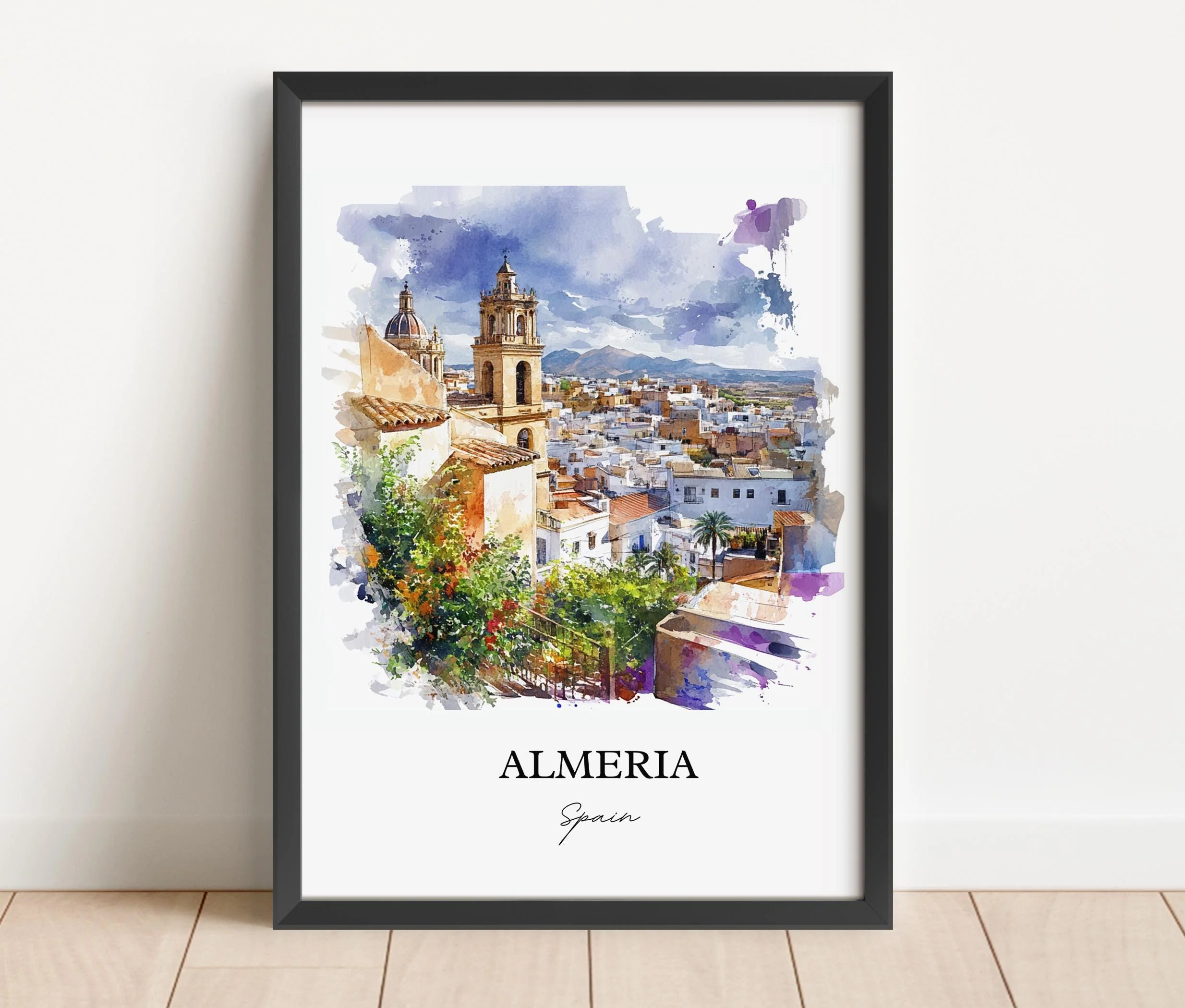 Almeria, Spain – Watercolor Art Print - Image 6