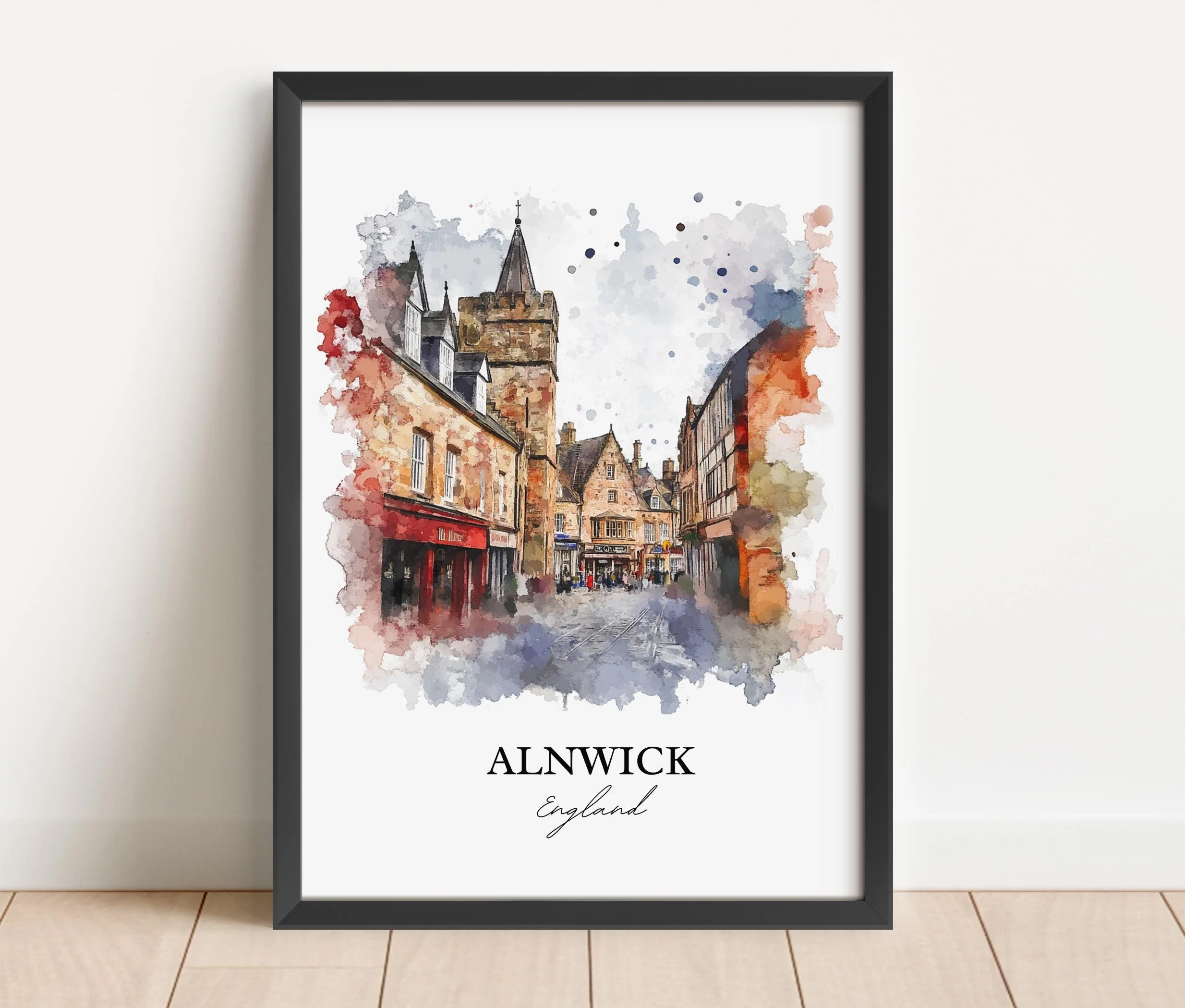 Alnwick, England – Watercolor Art Print - Image 5
