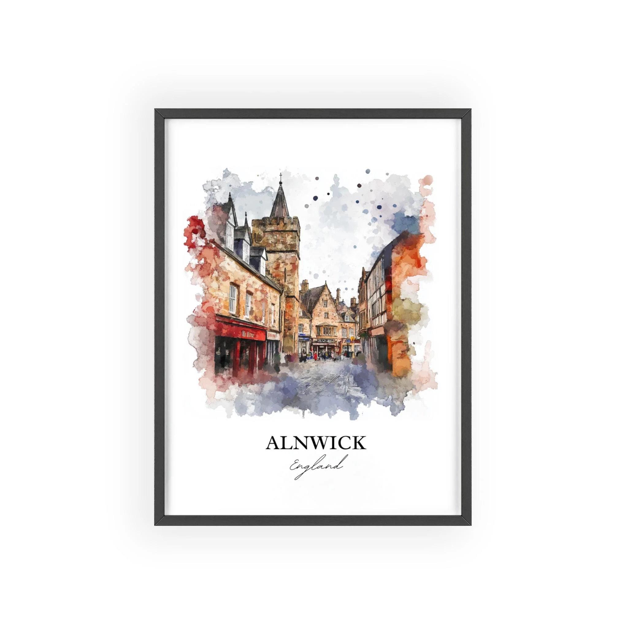 Alnwick, England – Watercolor Art Print - Image 7