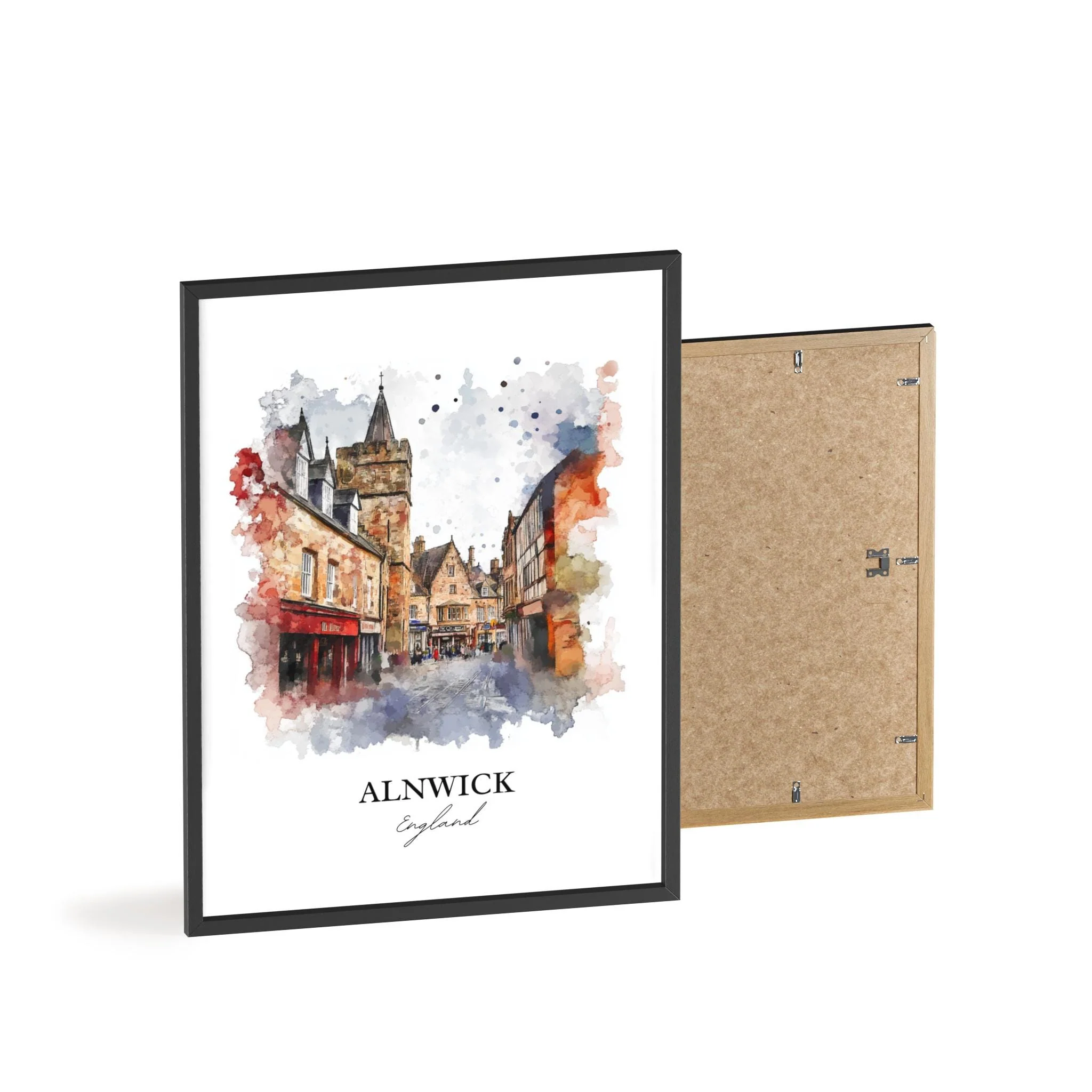 Alnwick, England – Watercolor Art Print - Image 8
