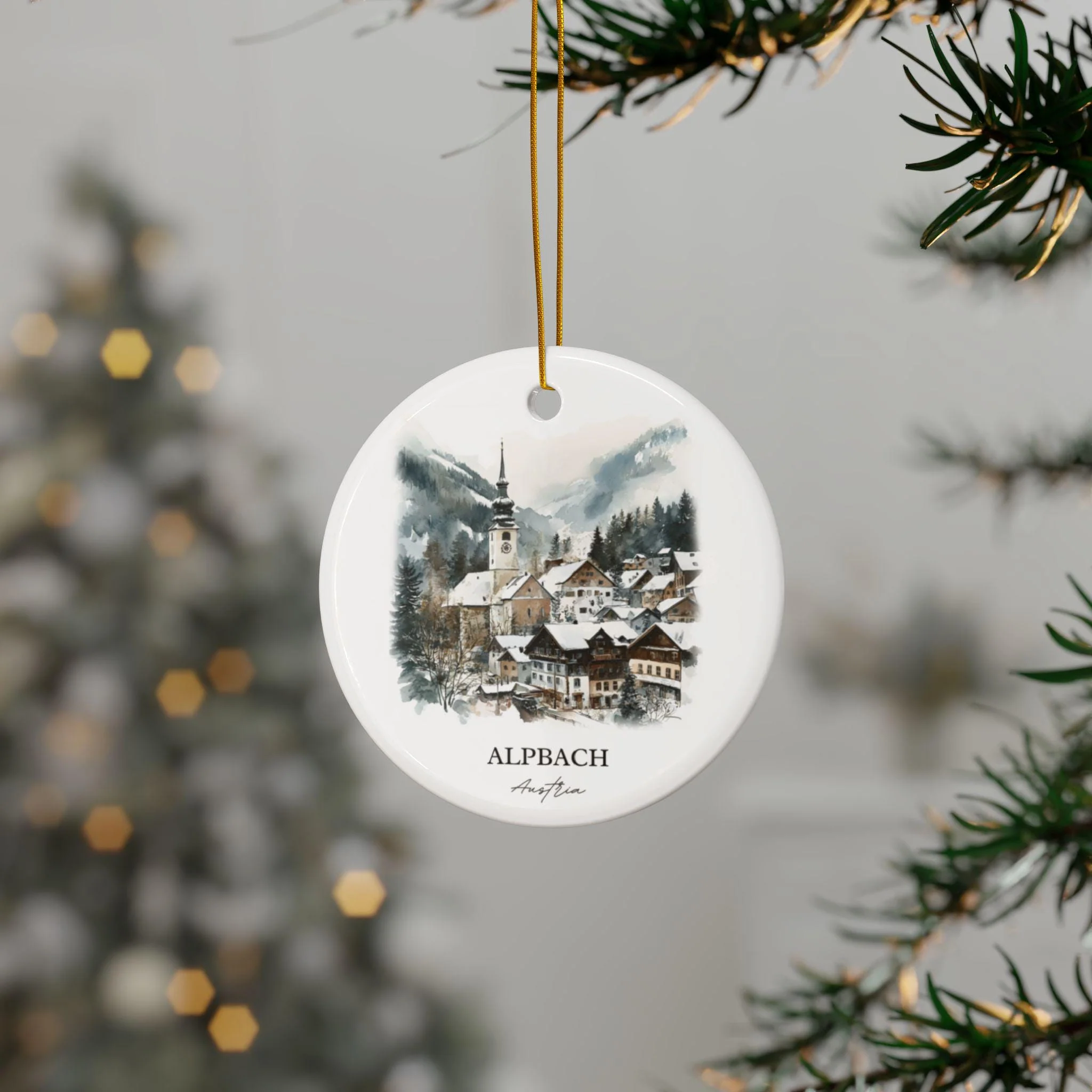 Alpbach Ornament: Unique Alpbach Austria Souvenir, Austria Xmas Decor, and Authentic Alpbach Gift - Image 2