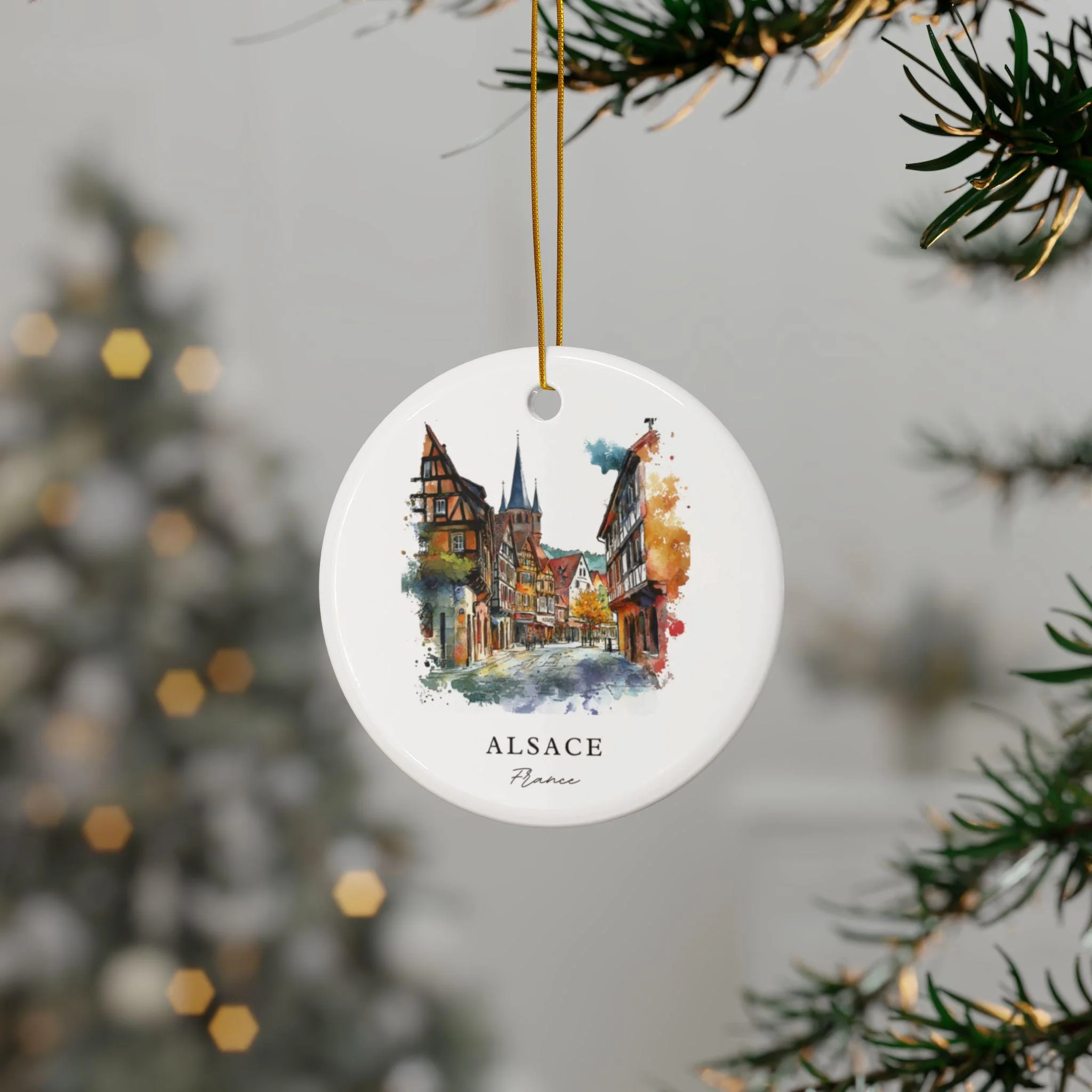 Alsace, France Christmas Ornament - Image 3